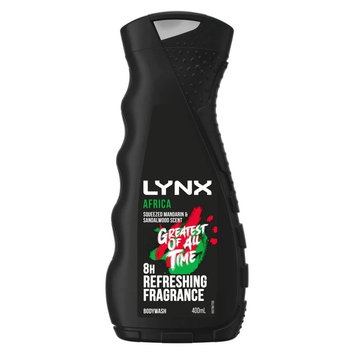 1 LYNX Africa 8-Hour Refreshing Fragrance Bodywash 400ml - Squeezed Mandarin and Sandalwood Scent, 1 of 8