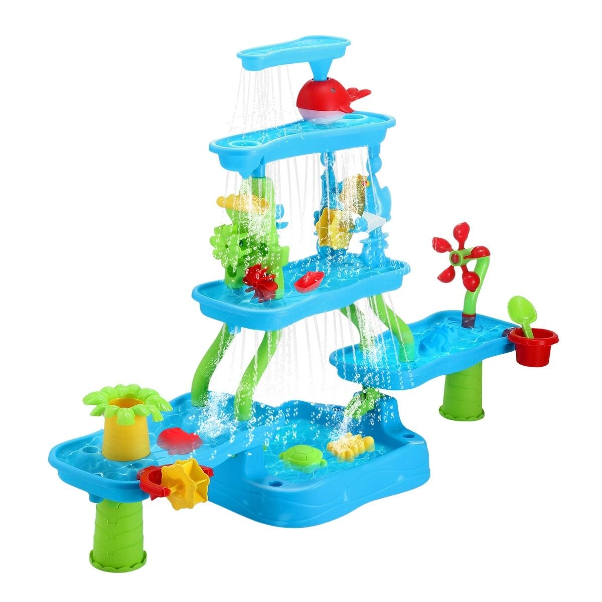 5 AUSWAY Sand Water Play Table 5 Tier Waterfall Pool Toys, 5 of 6