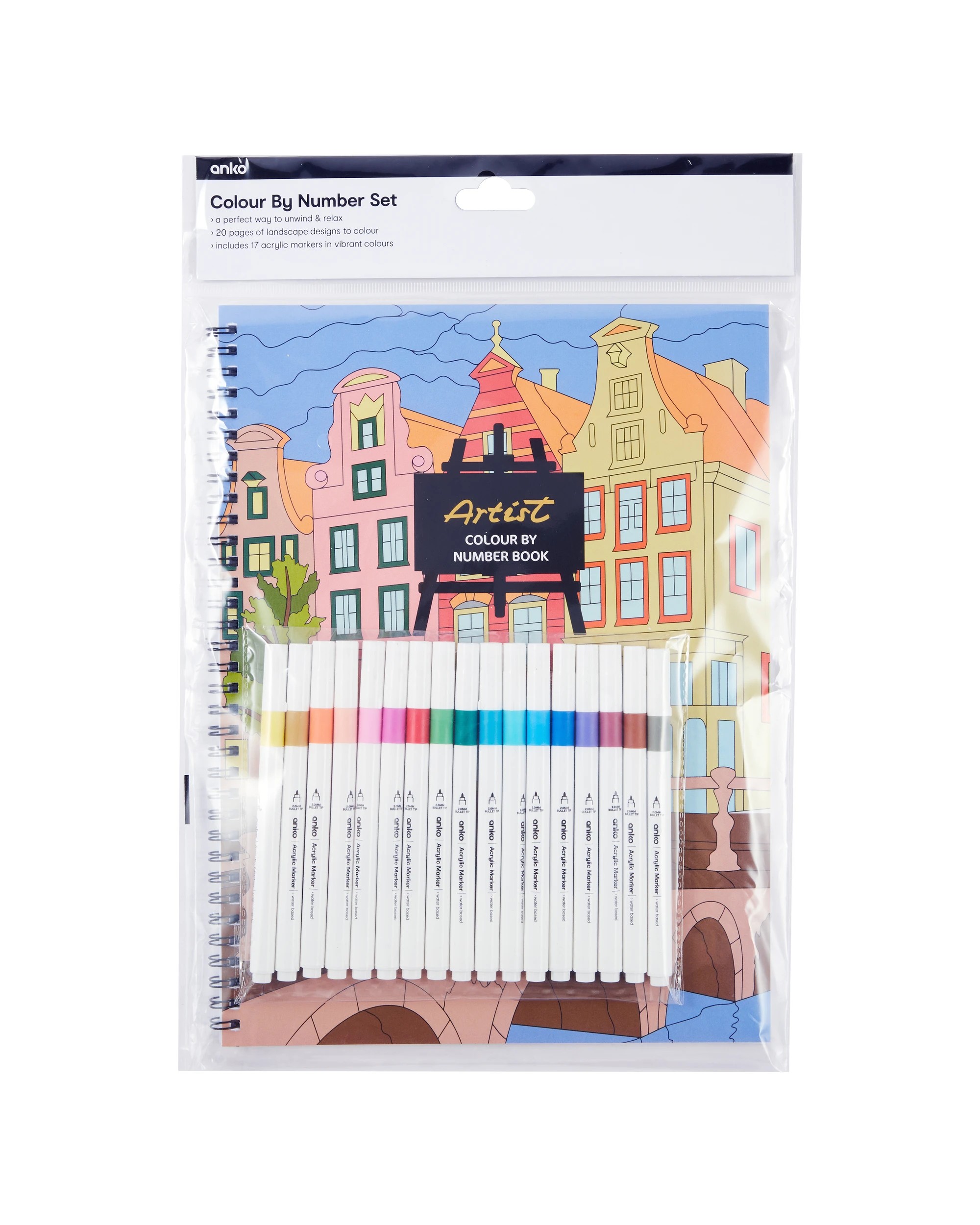 1 Colour by Number Set - Landscapes, 1 of 7