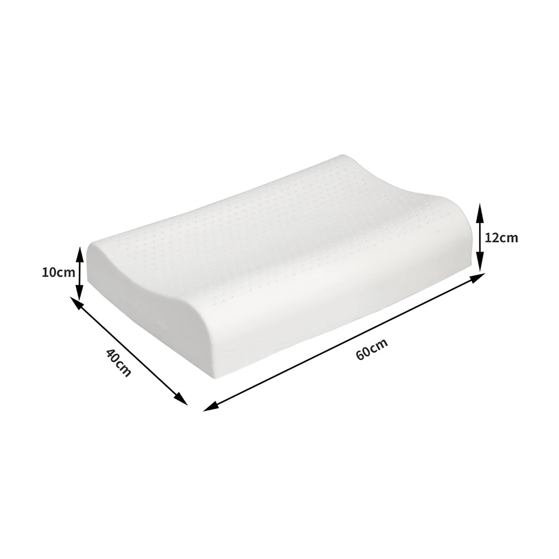 3 Dreamz 2 Pack B-shape Latex Pillows, 3 of 7