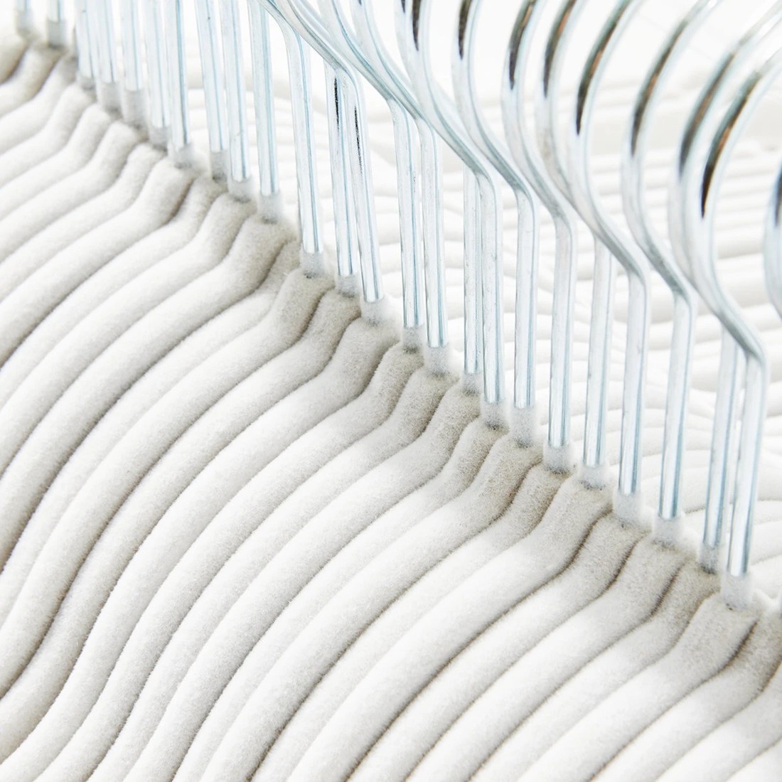 8 30 Pack Flocked Hangers - White, 8 of 8