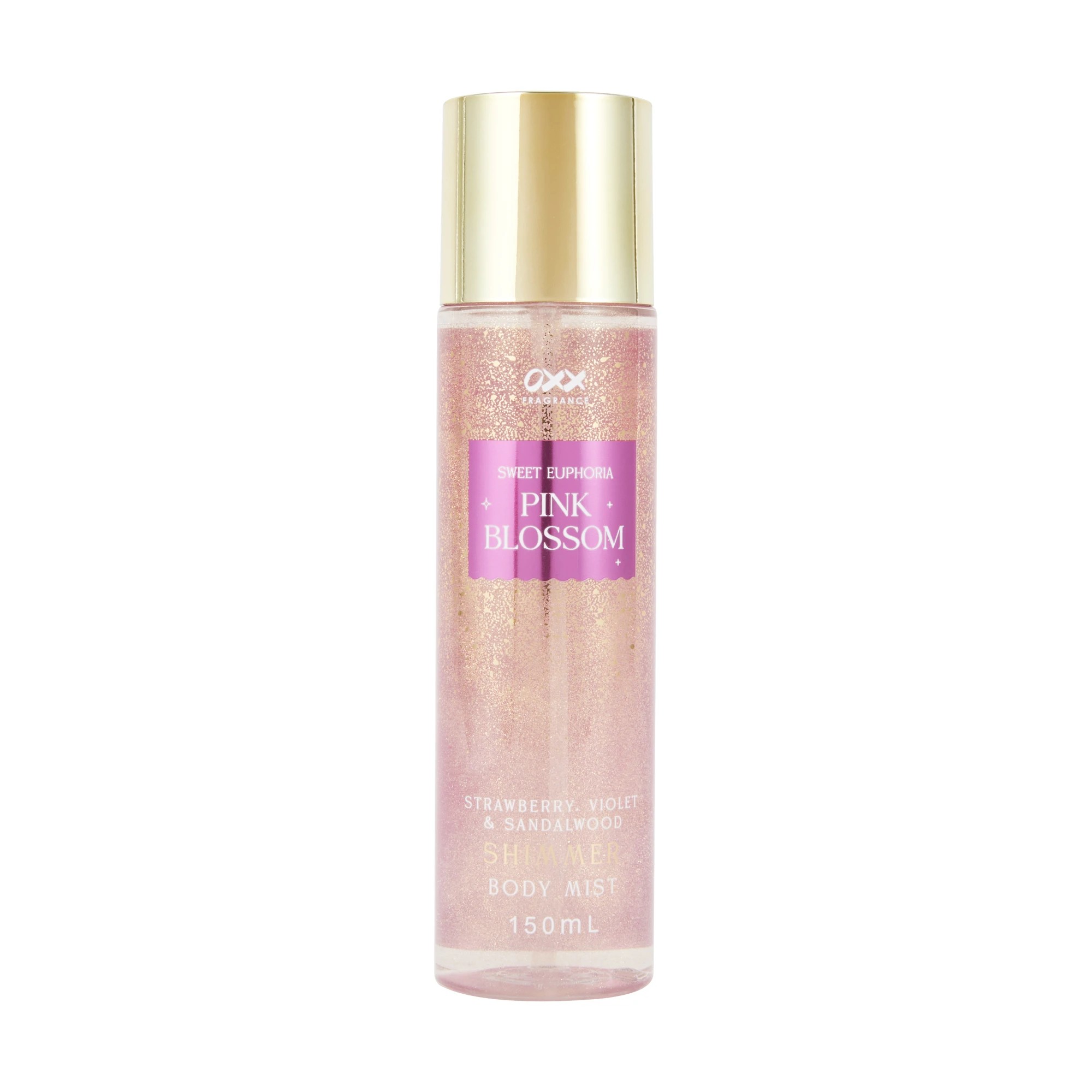 1 OXX Fragrance Sweet Euphoria Pink Blossom Shimmer Body Mist 150ml - Strawberry, Violet and Sandalwood, 1 of 4