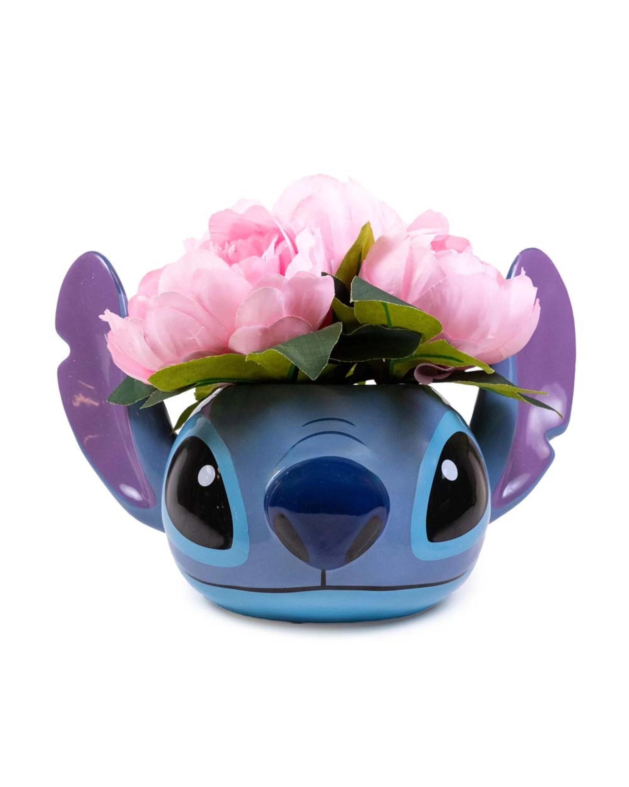 1 Disney - Lilo & Stitch - Stitch Face Flowers & Planter - Blue, 1 of 3