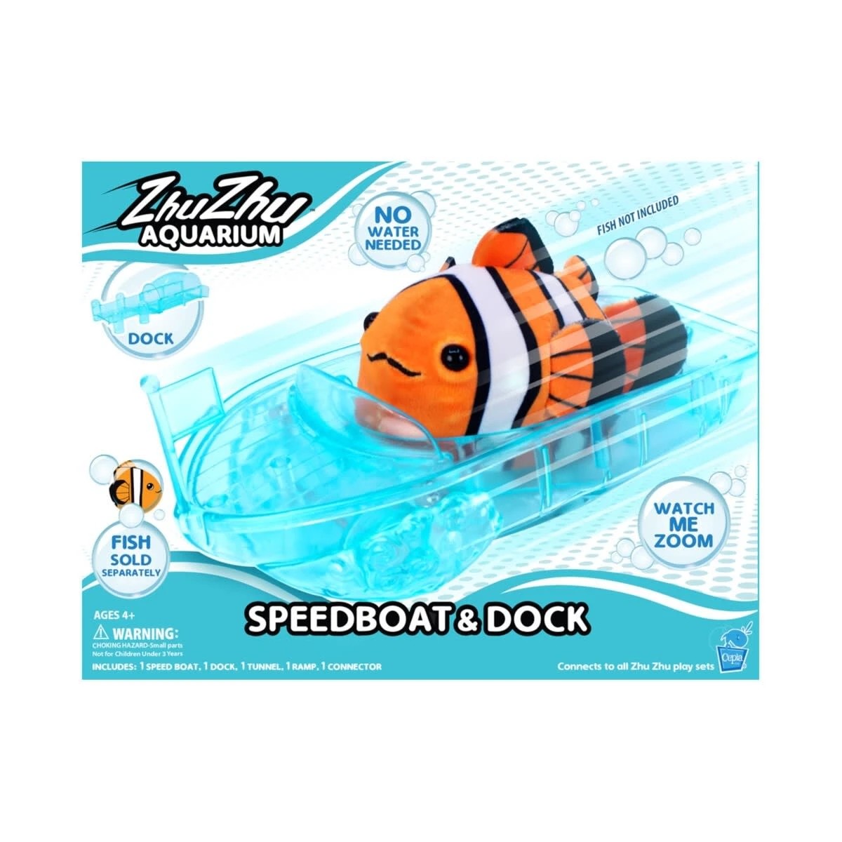 1 Zhu Zhu Aquarium Speed Boat and Dock Set, 1 of 3