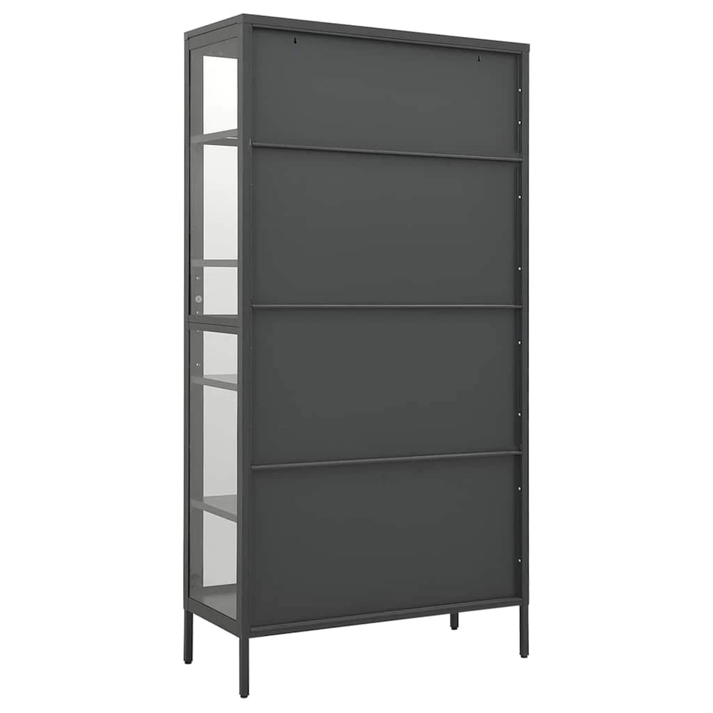 6 Vidaxl Display Cabinet - Charcoal, 6 of 10