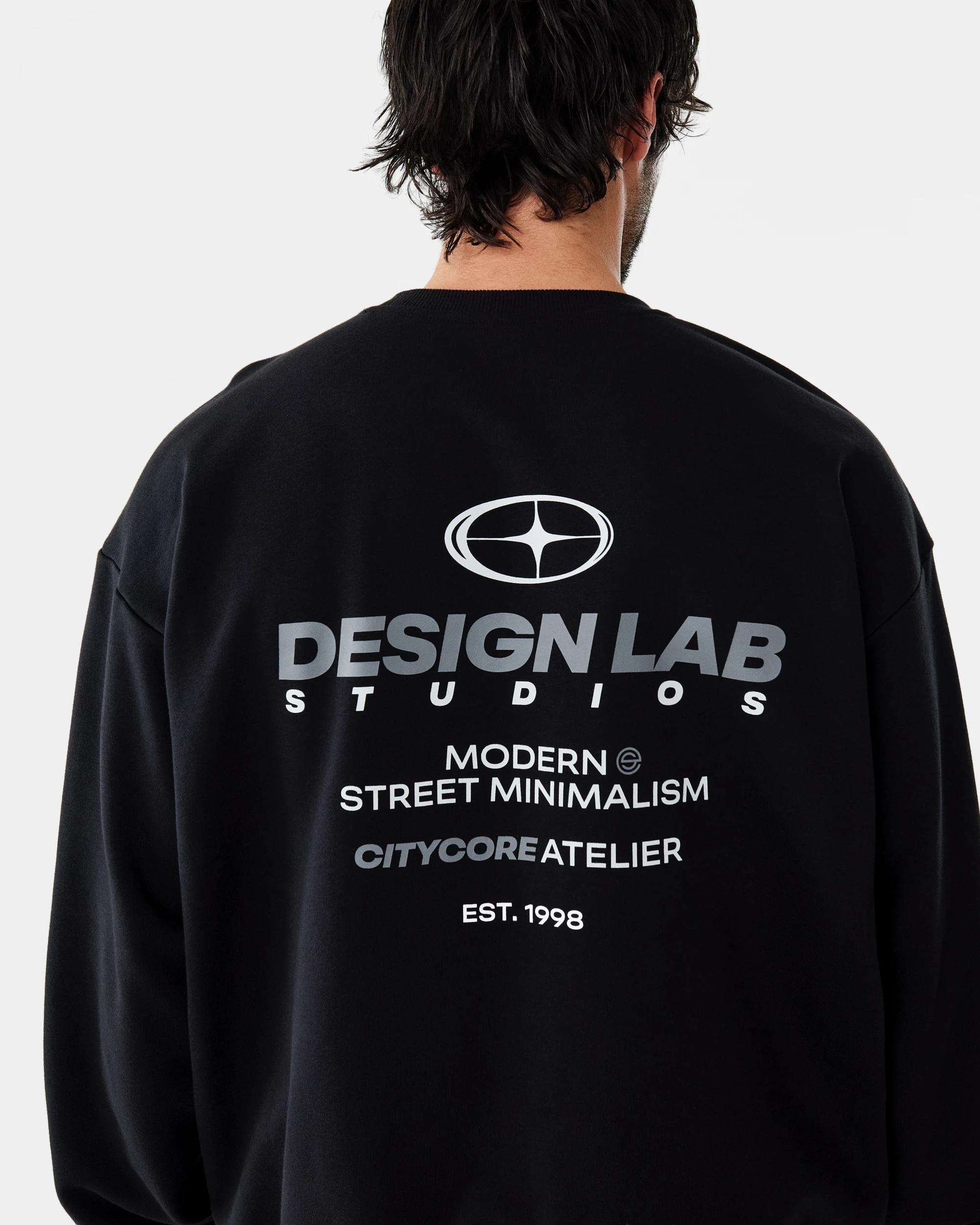 9 Terry Oversized Print Sweatshirt Blk Studio, 9 of 10