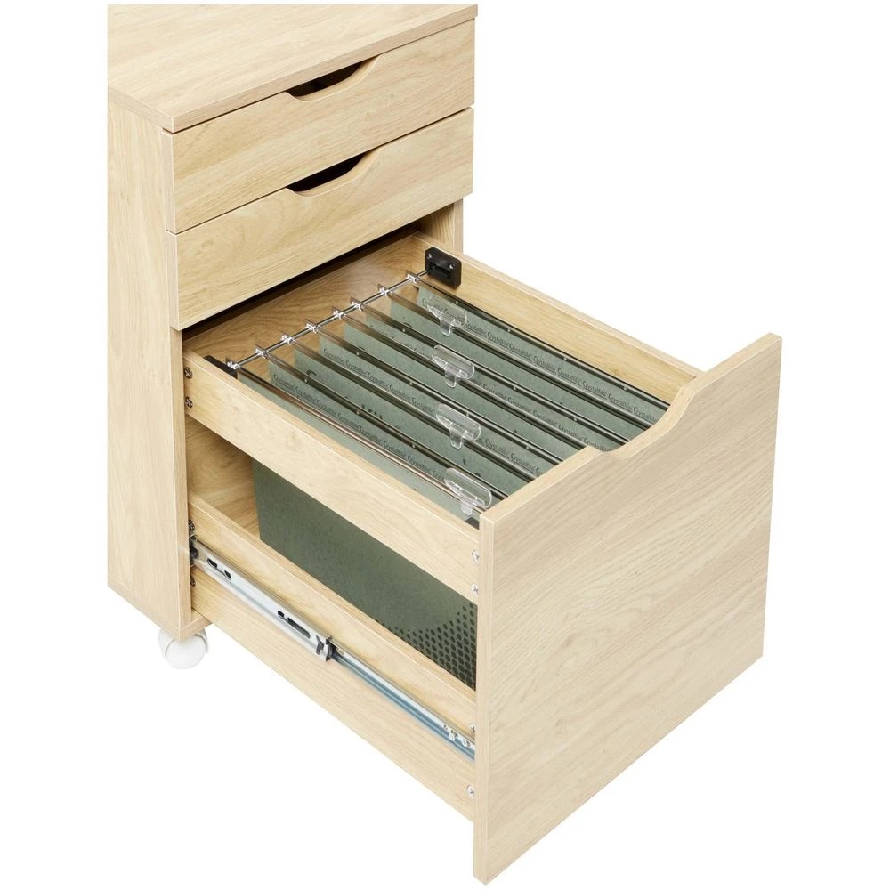 5 Copenhagen 3 Drawer Semi Assembled Filing Pedestal Cabinets Pedestals, 5 of 10