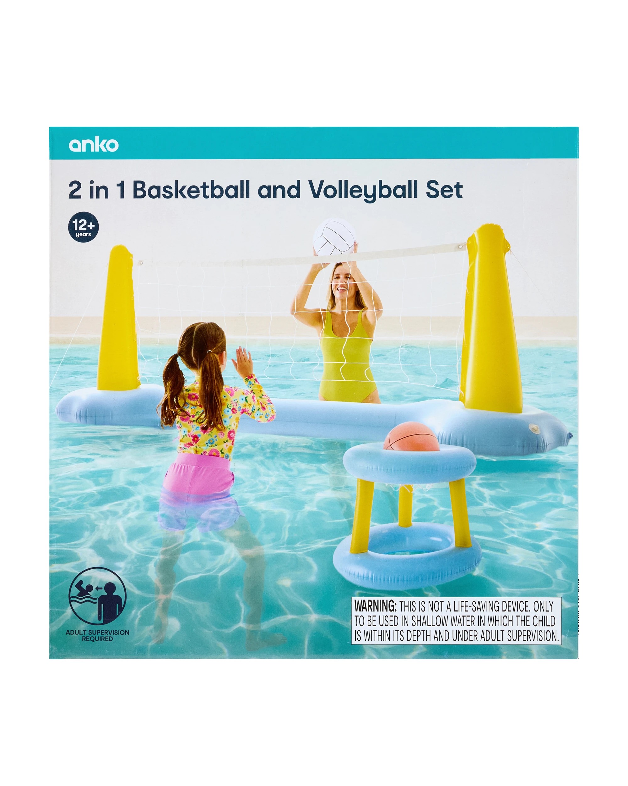 10 2-in-1 Inflatable Basketball and Volleyball Set, 10 of 10