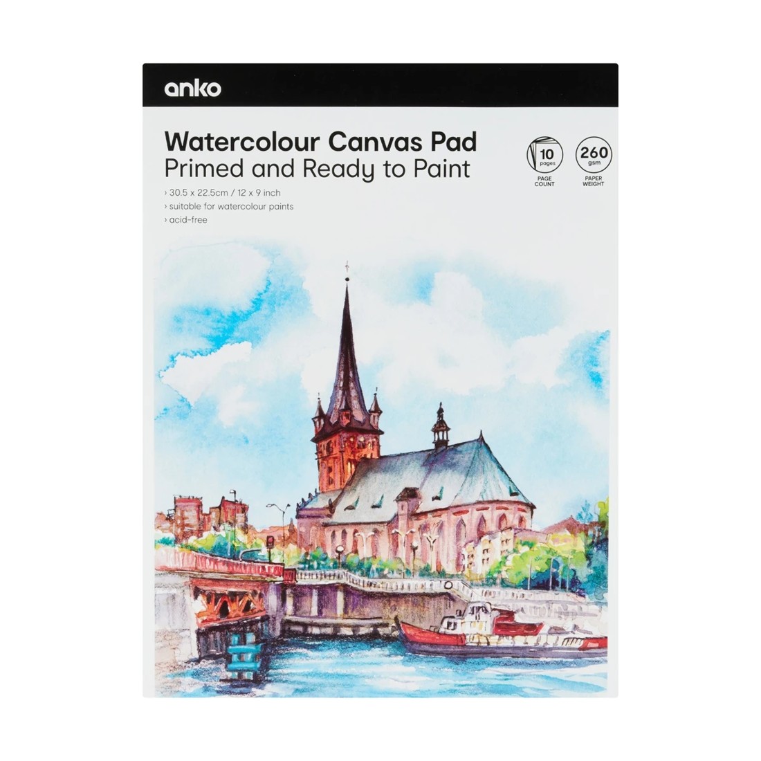 1 Watercolour Canvas Pad, 1 of 6