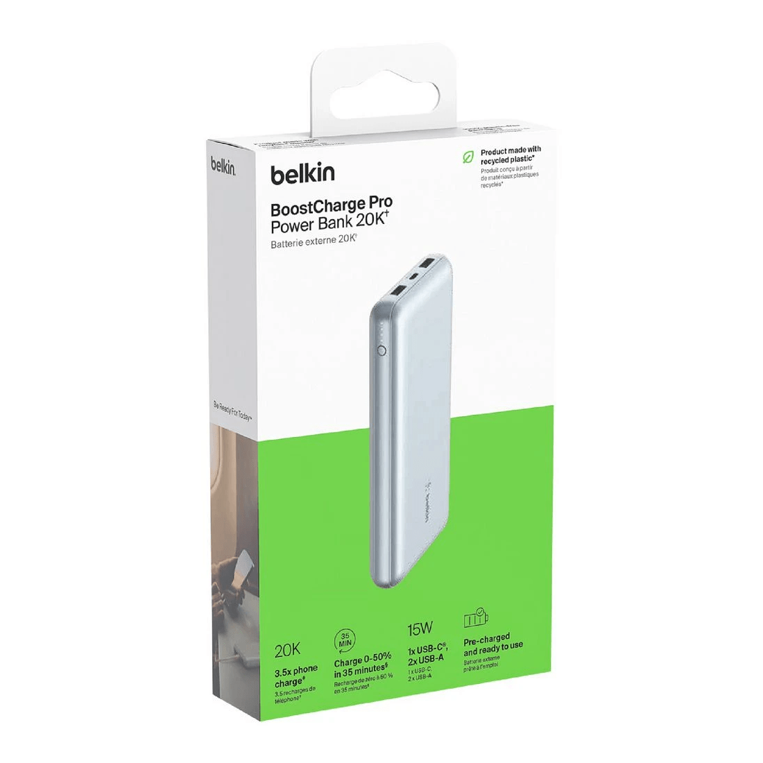 6 Belkin BoostCharge 20K 15W Powerbank Blue, 6 of 7