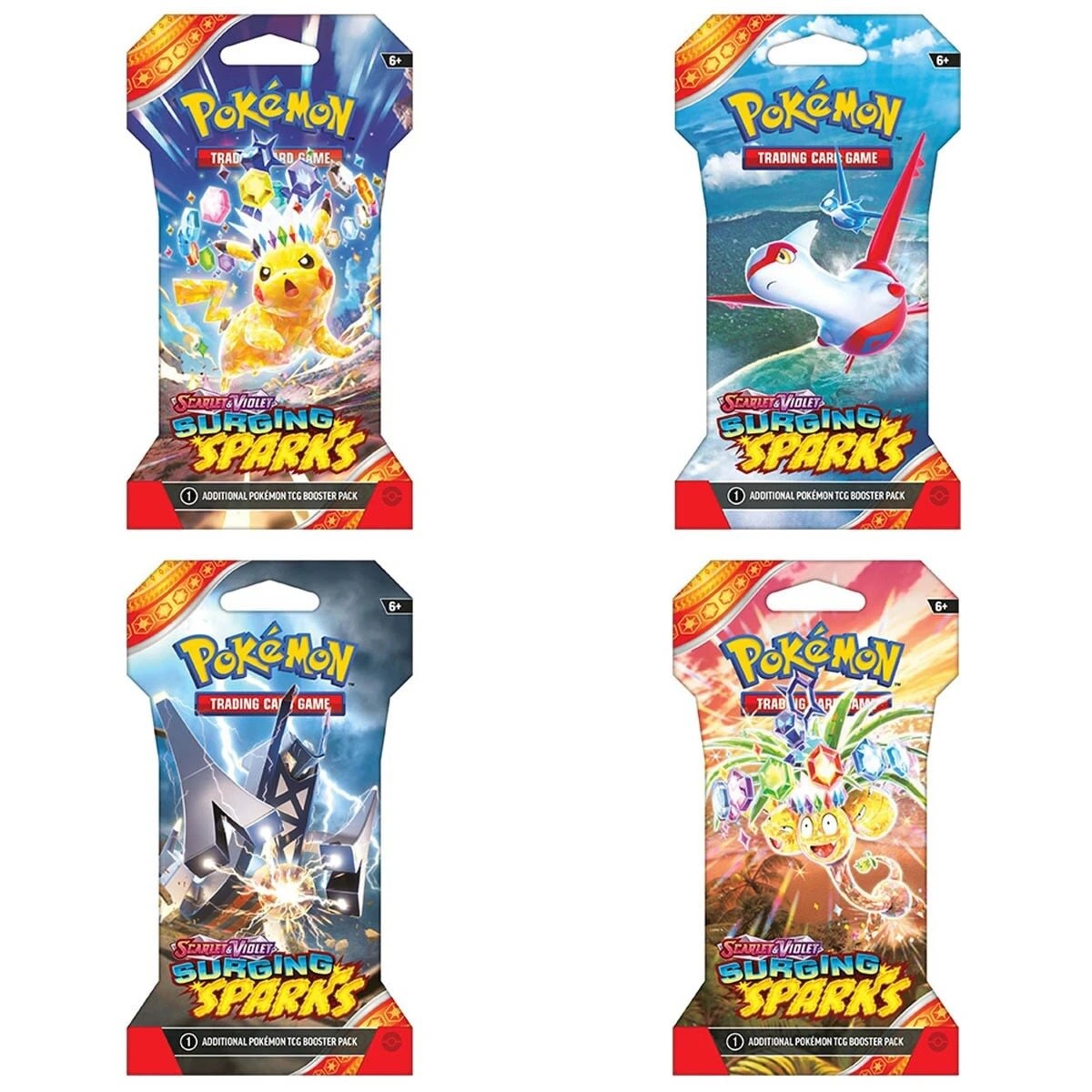 1 Pokemon Trading Card Game: Scarlet & Violet - Surging Sparks Blister Pack - Assorted, 1 of 6