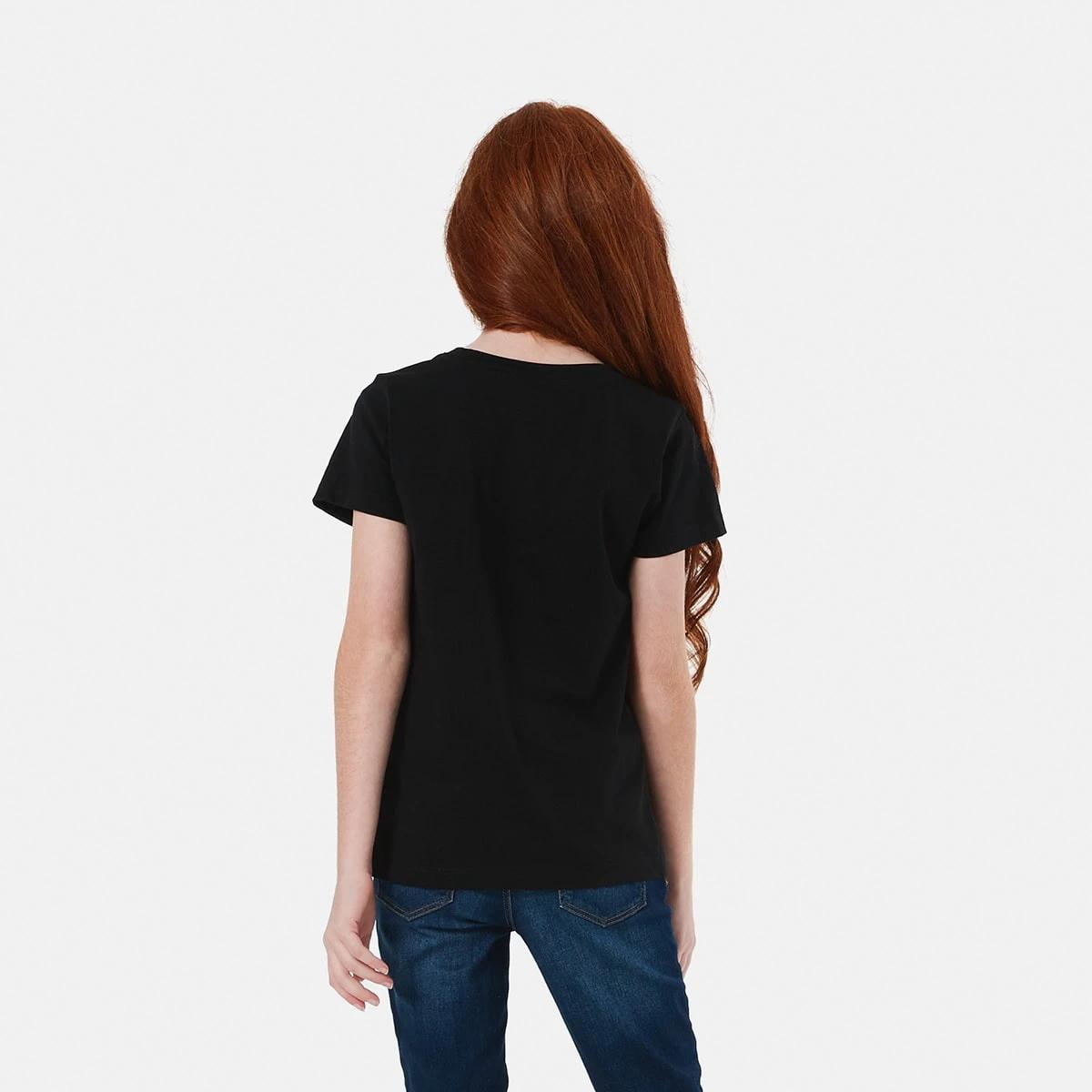2 Short Sleeve Plain T-shirt Black, 2 of 7