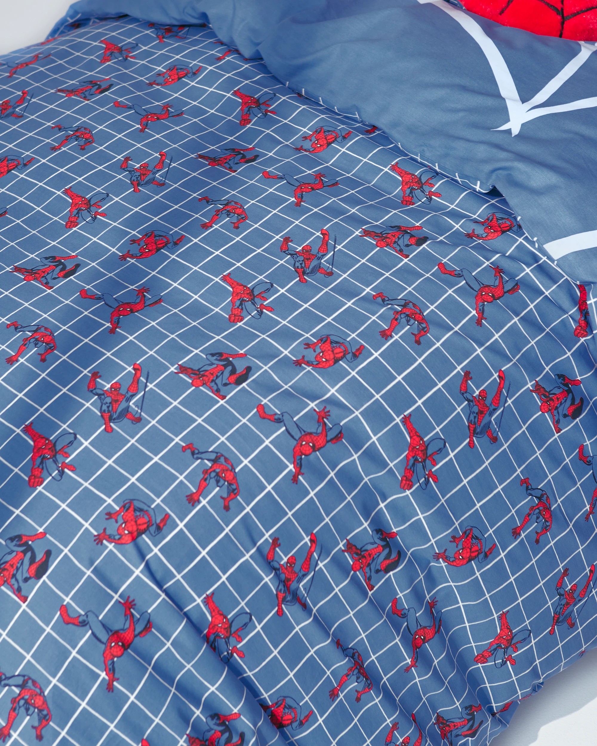 7 Disney Marvel The Amazing Spider-Man Reverse Quilt Cover Set - Single Bed - Blue, 7 of 10