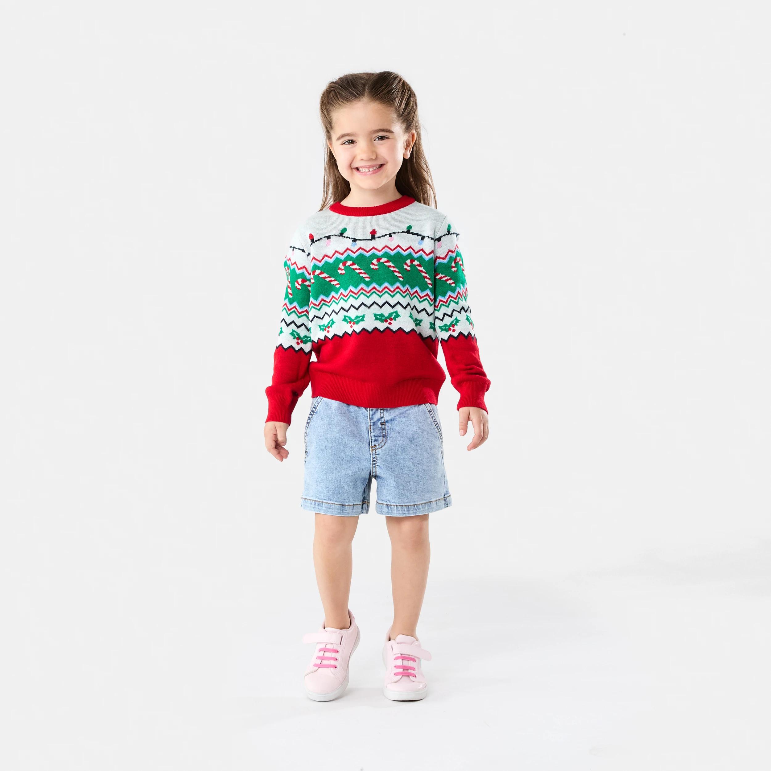 6 Christmas Knit Jumper Red Yoke, 6 of 7