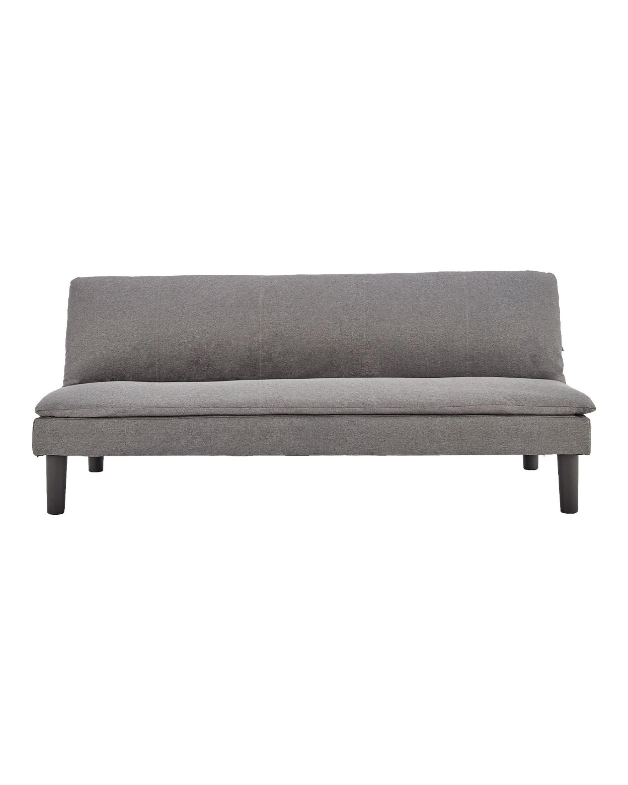 1 Sarantino 3 Seater Modular Faux Linen Fabric Sofa Bed Couch -dark Grey, 1 of 9