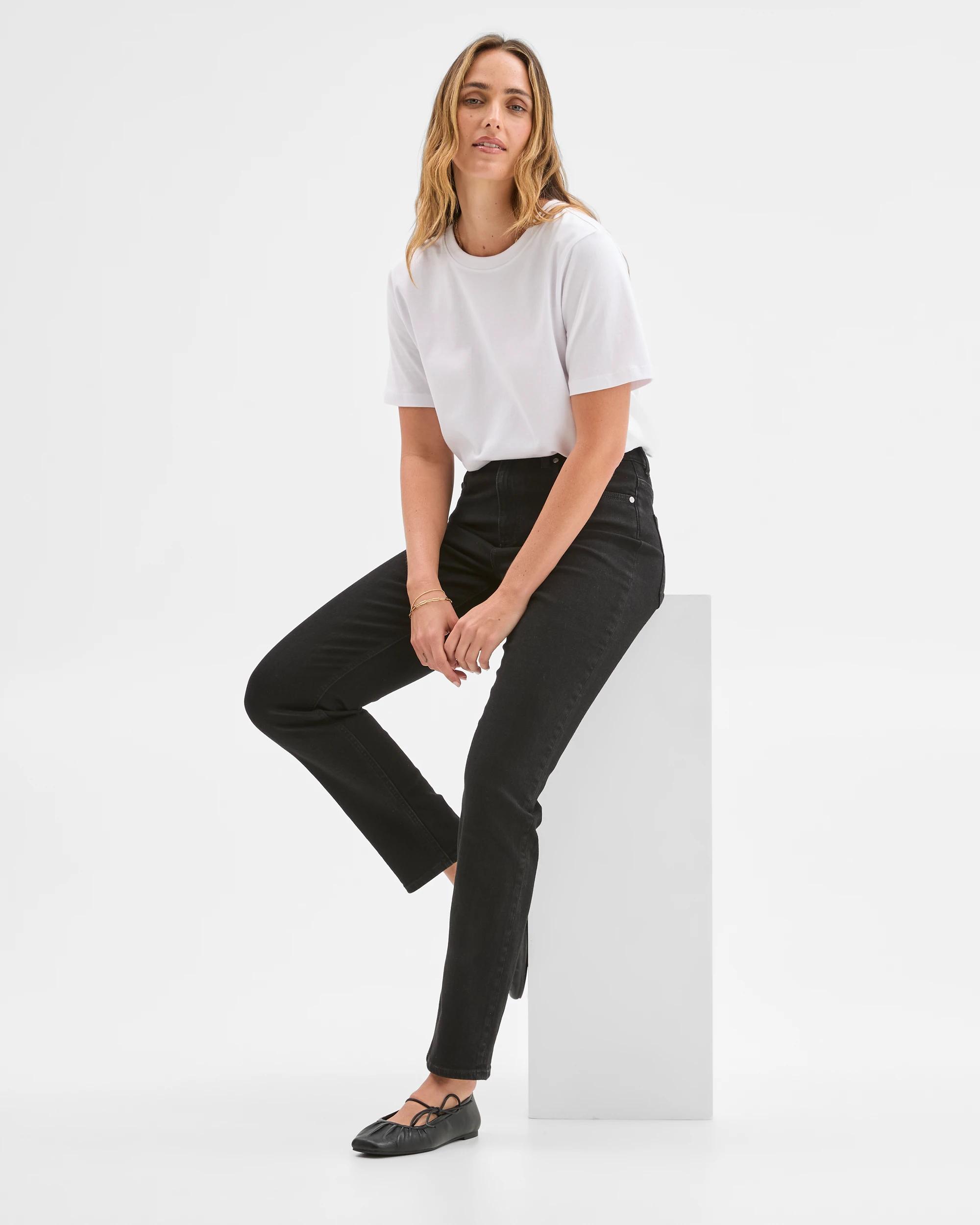 6 Target Denim Denim Alexa Slim Leg Full Length Jeans BLACK, 6 of 6