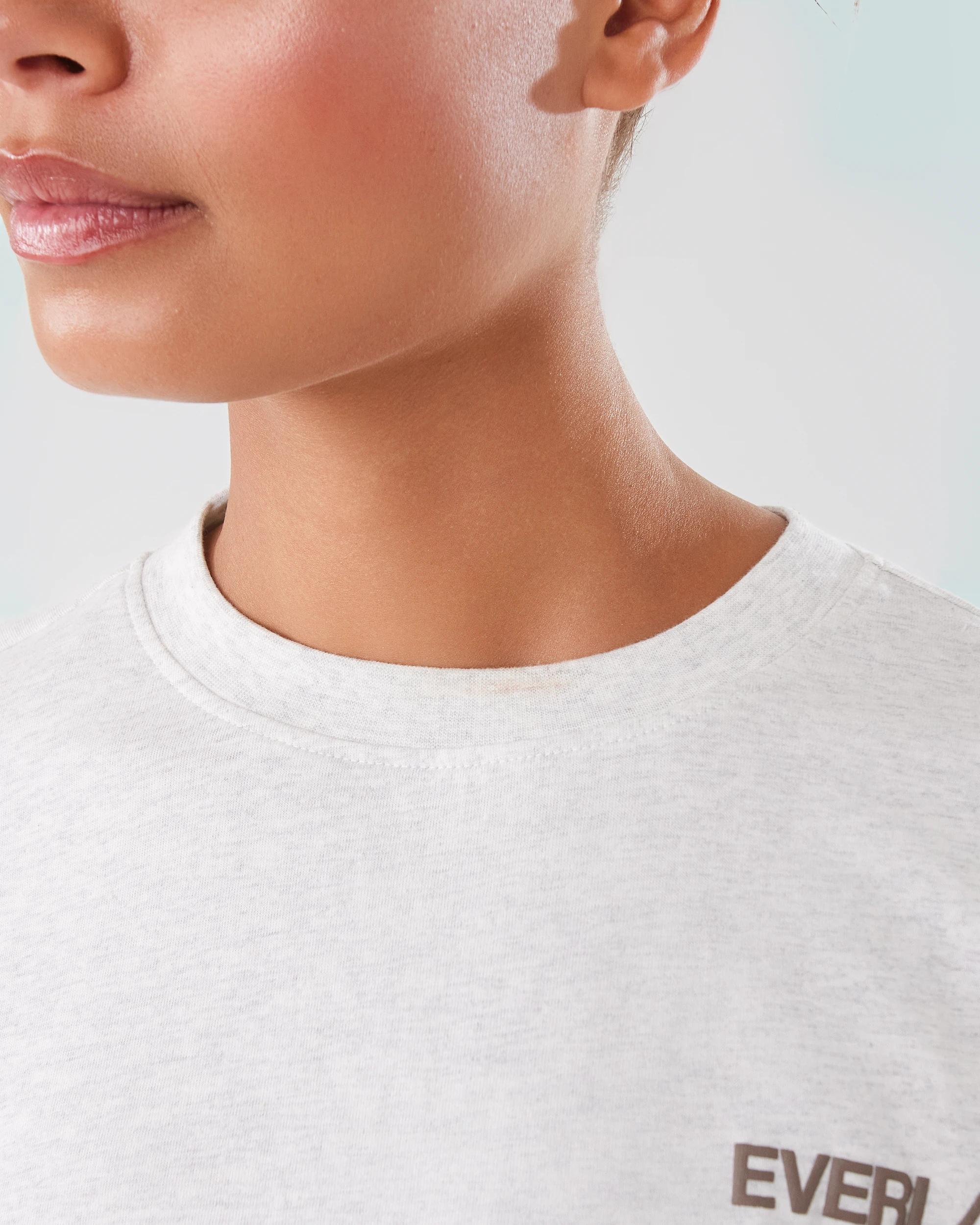 6 Everlast Womens Street Boyfriend T-shirt White Marl, 6 of 8