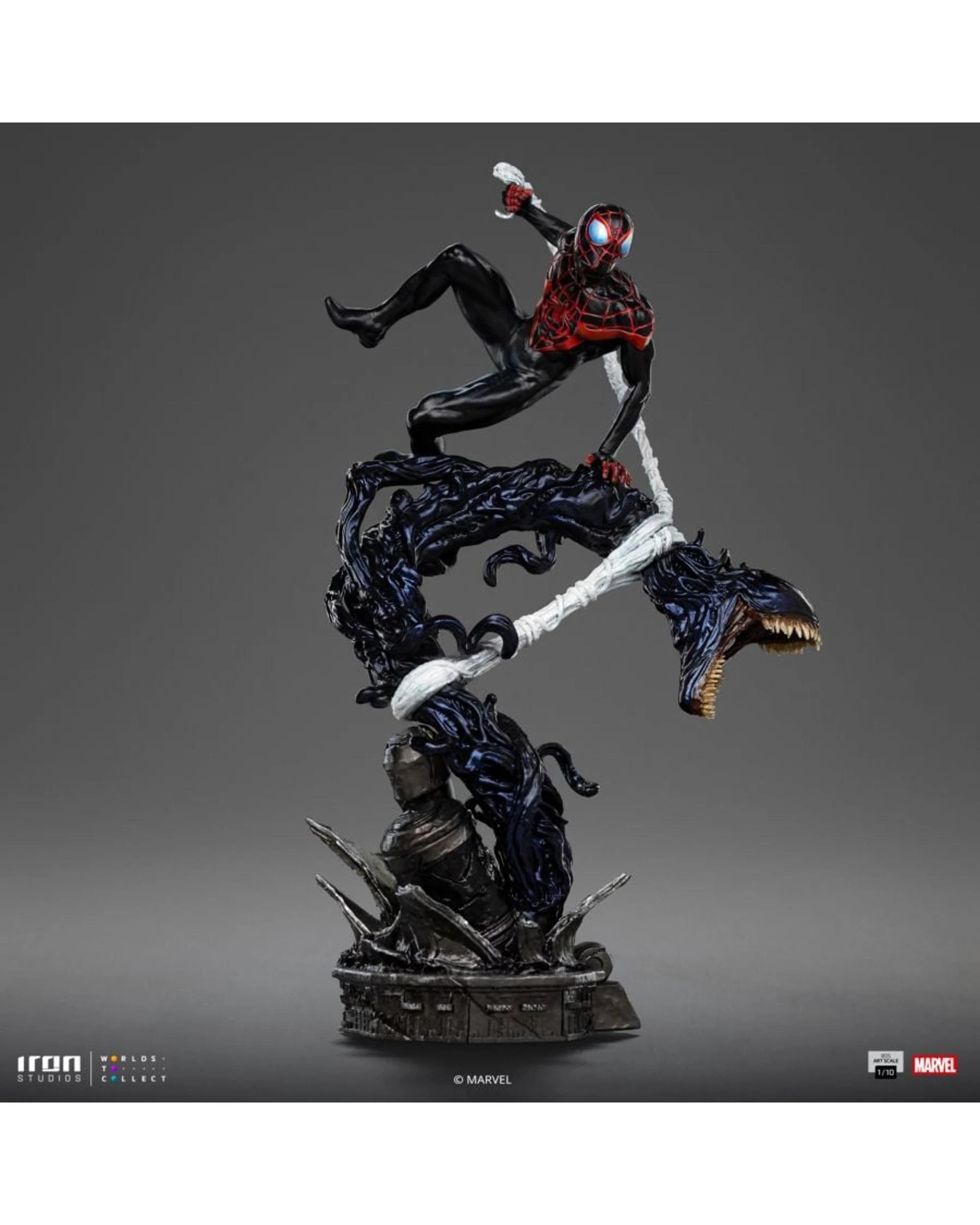 2 Iron Studios Marvel Spider-man Miles Morales 1:10 Statue, 2 of 10