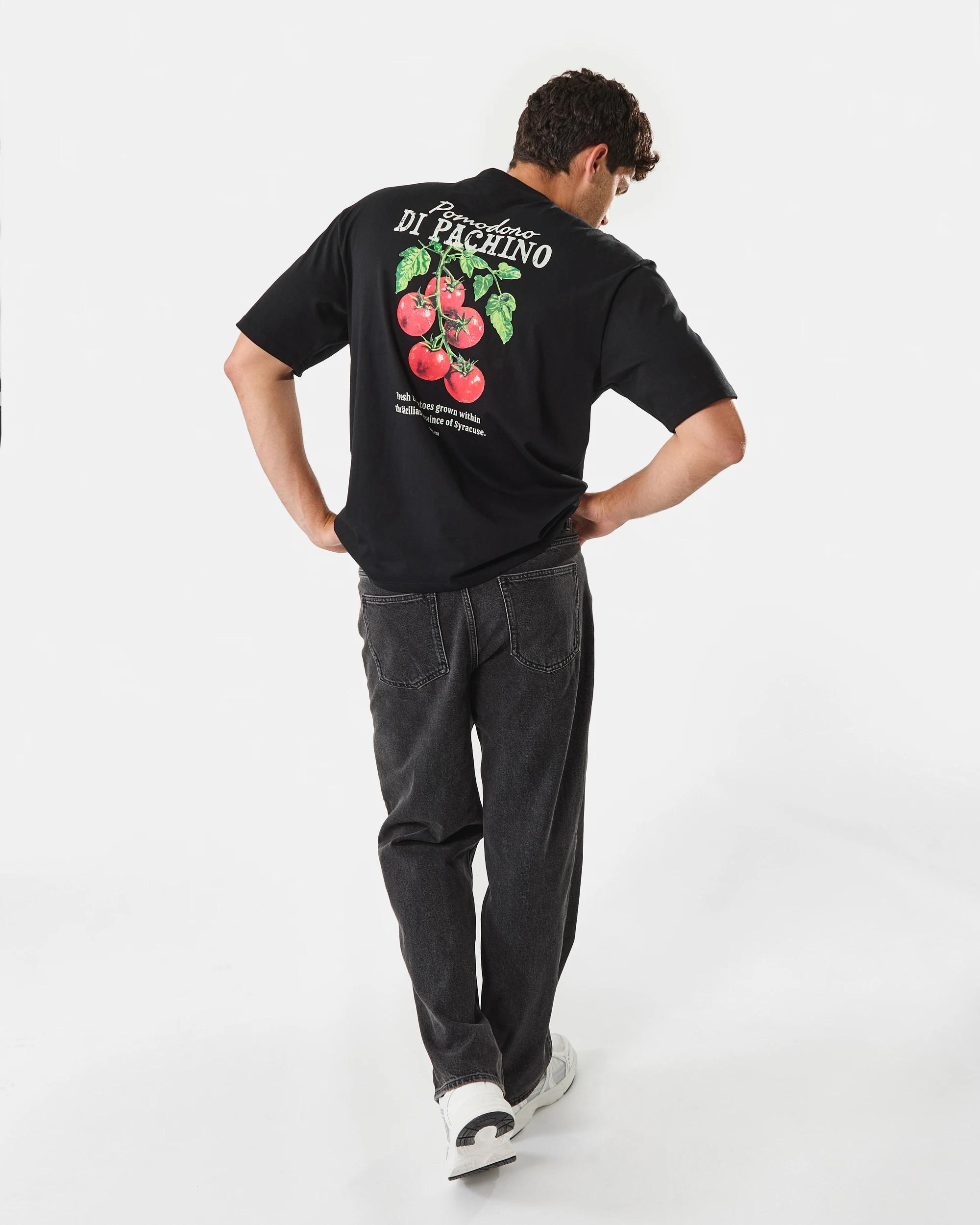 4 Oversized Print T-shirt Blk Pomodr, 4 of 8