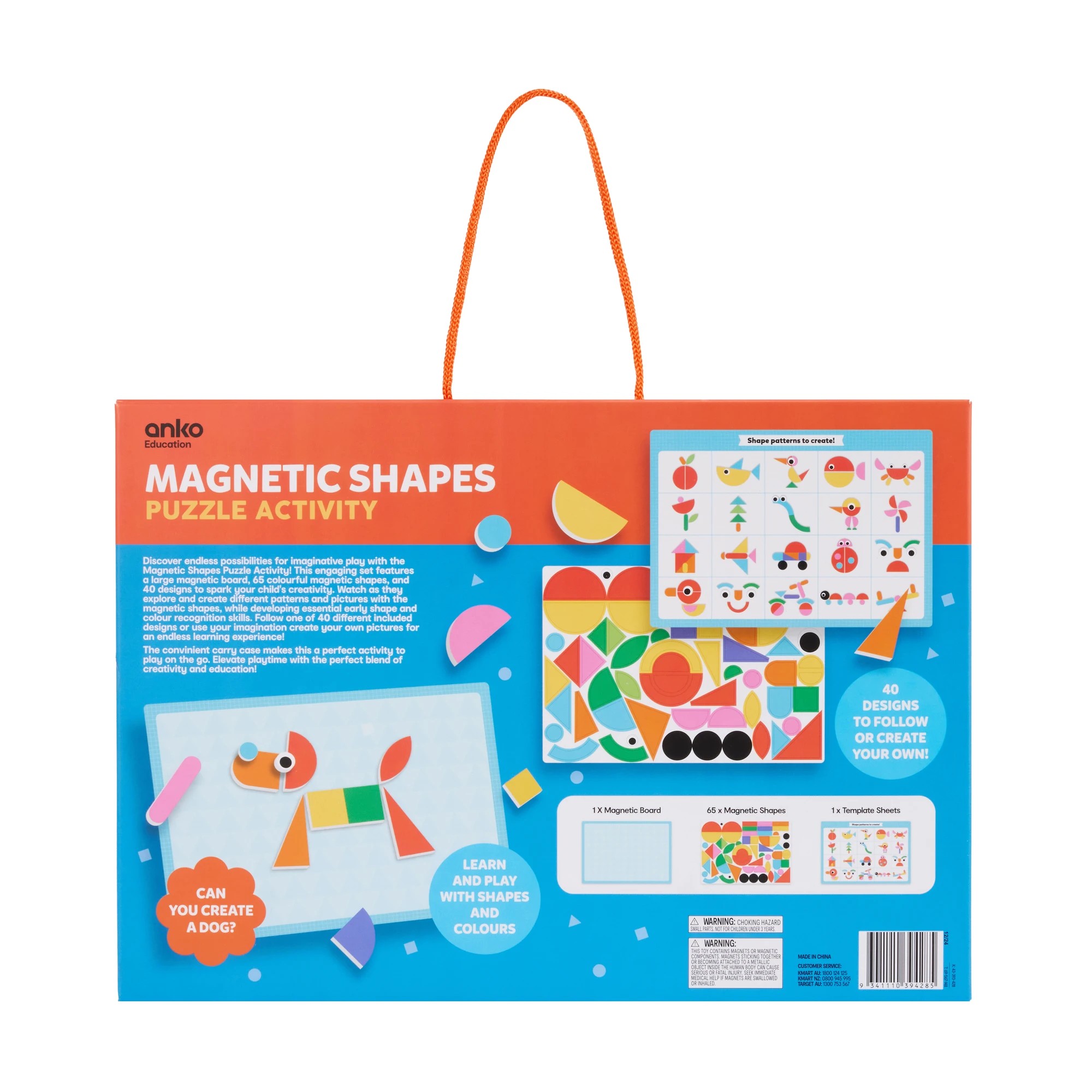 9 Magnetic Shapes Puzzle Activity, 9 of 9