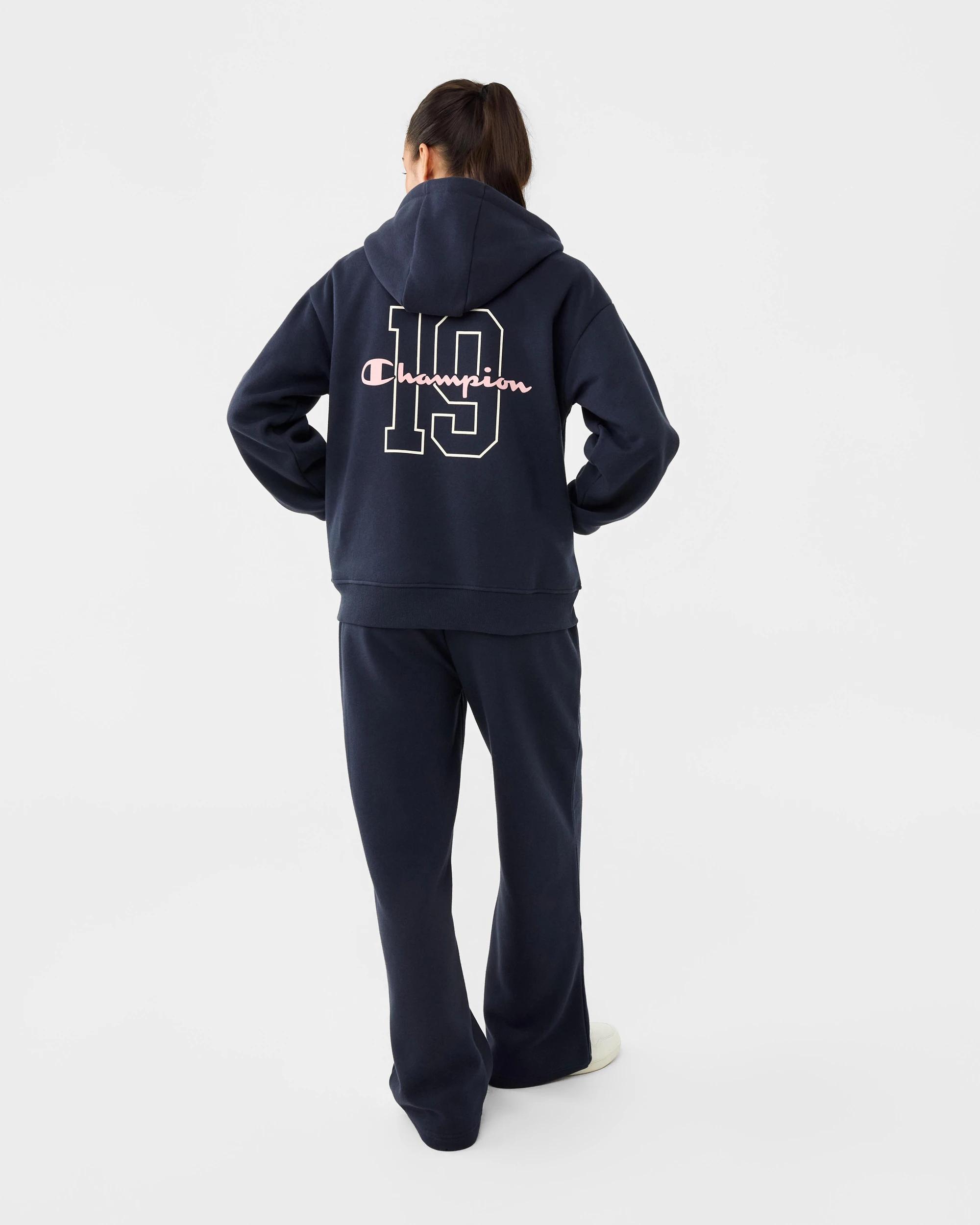 4 Champion Script Adult Varsity Zip Through Jacket Navy, 4 of 9