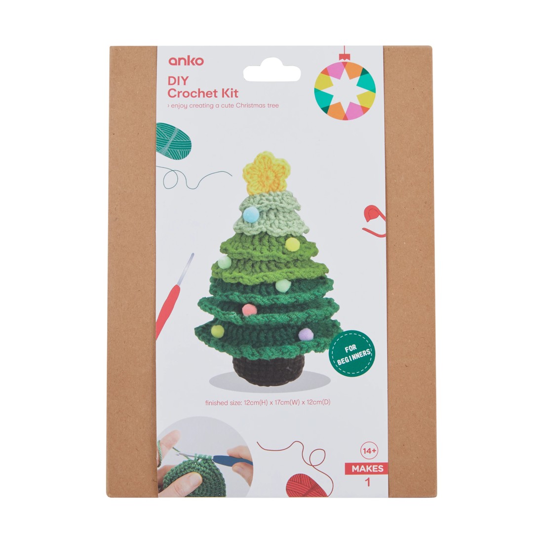 1 DIY Crochet Kit - Christmas Tree, 1 of 3
