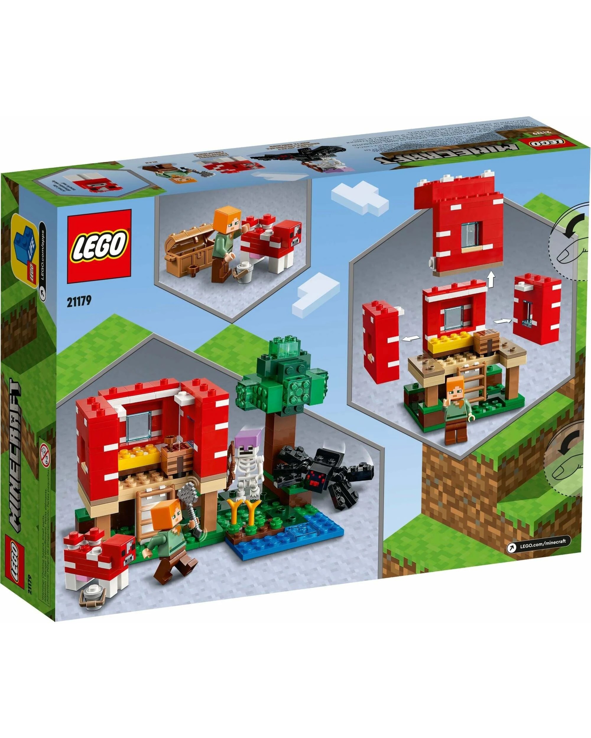 5 LEGO 21179 Minecraft(TM) The Mushroom House, 5 of 5