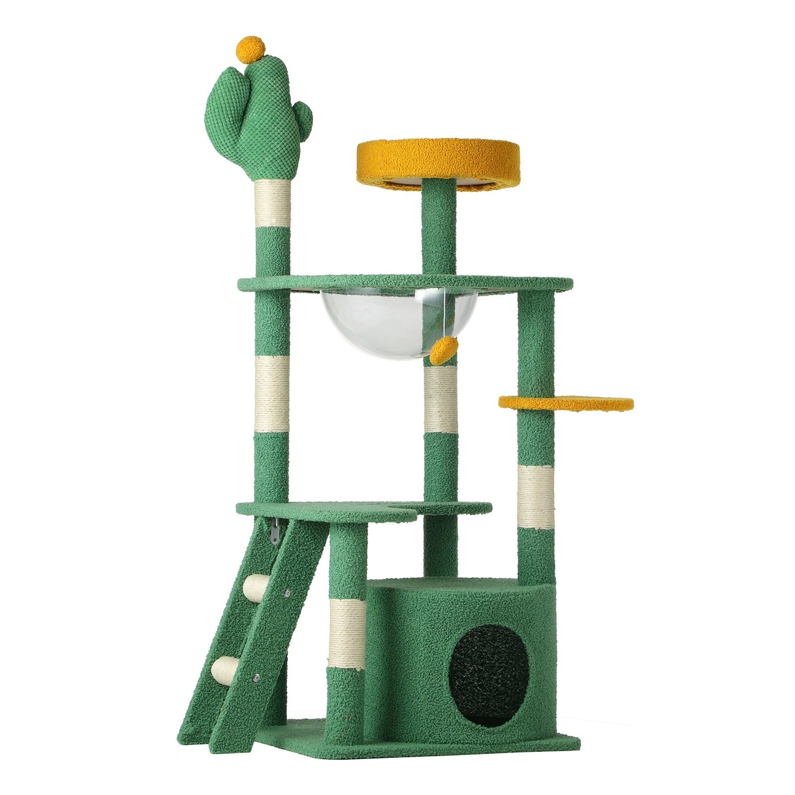 1 Alopet Cat Tree Tower Scratching Post 130cm Furniture Scratcher Pet Condo House
 - Green, 1 of 7