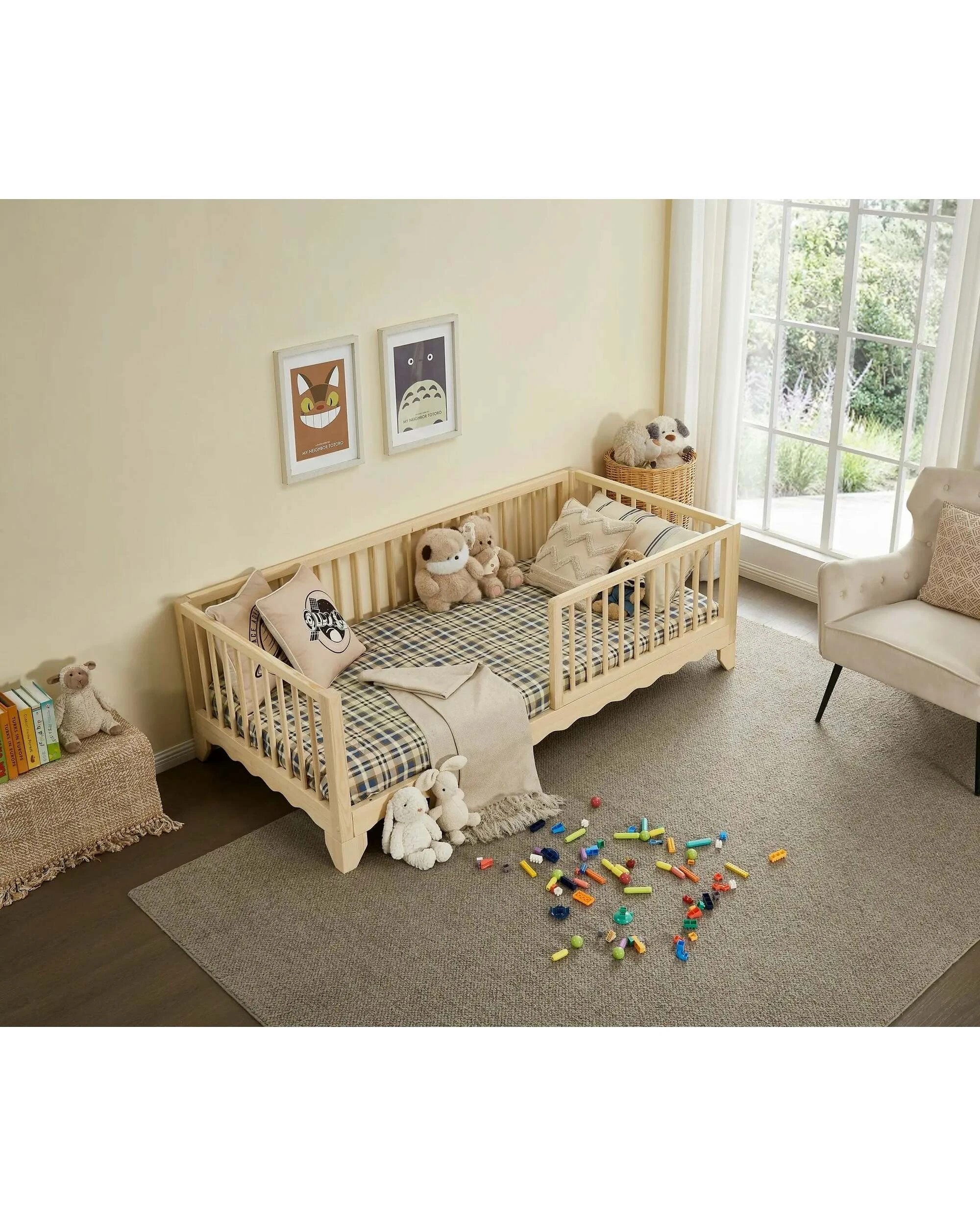 1 Hide & Seek Kids Lulu Solid Timber Kids Bed - Single, 1 of 1
