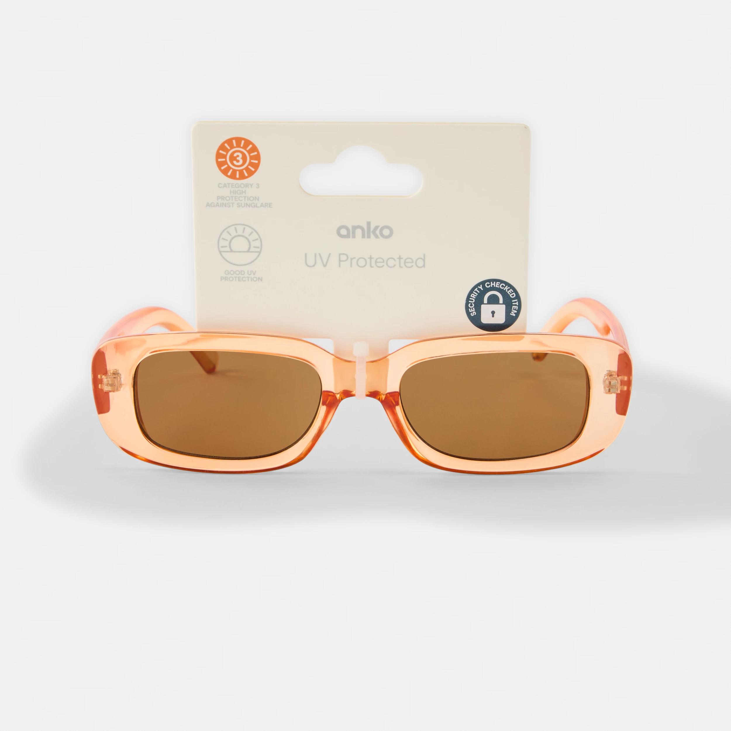 6 Rectangle Classic Sunglasses Trn Honey, 6 of 6