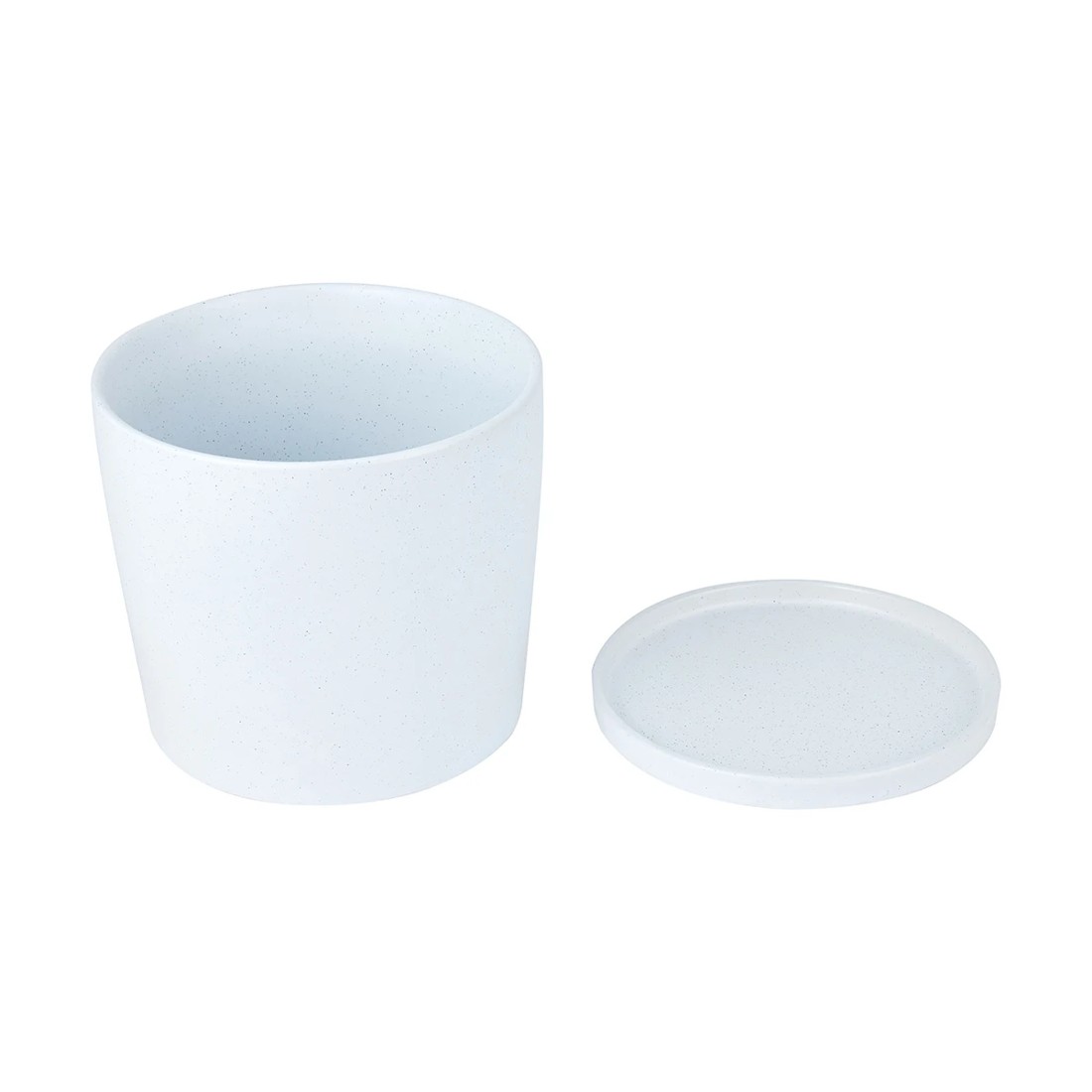 6 Ceramic Pot with Saucer, 6 of 7