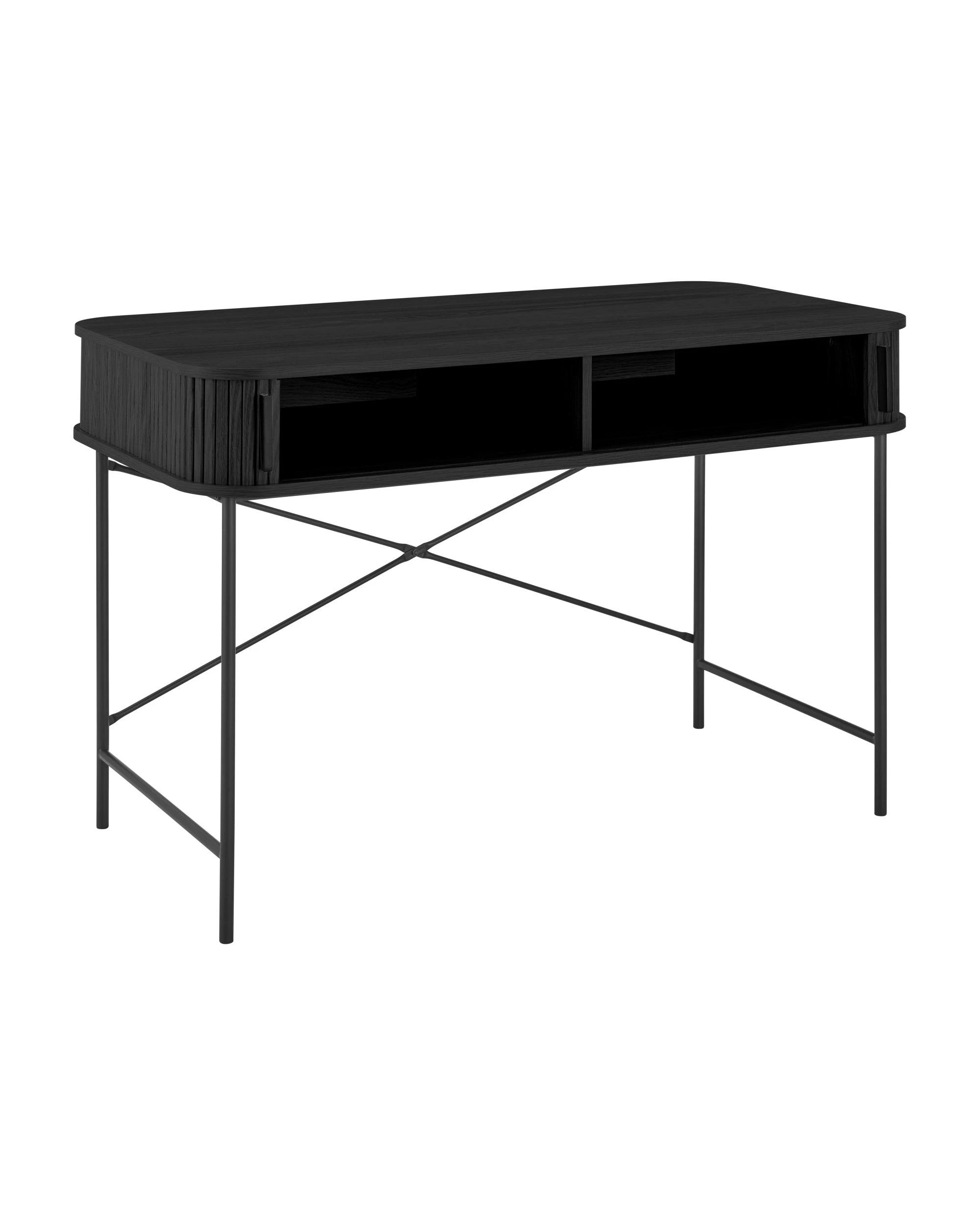 7 Kodu Desk Study Table 2 Doors 120W - Black, 7 of 9