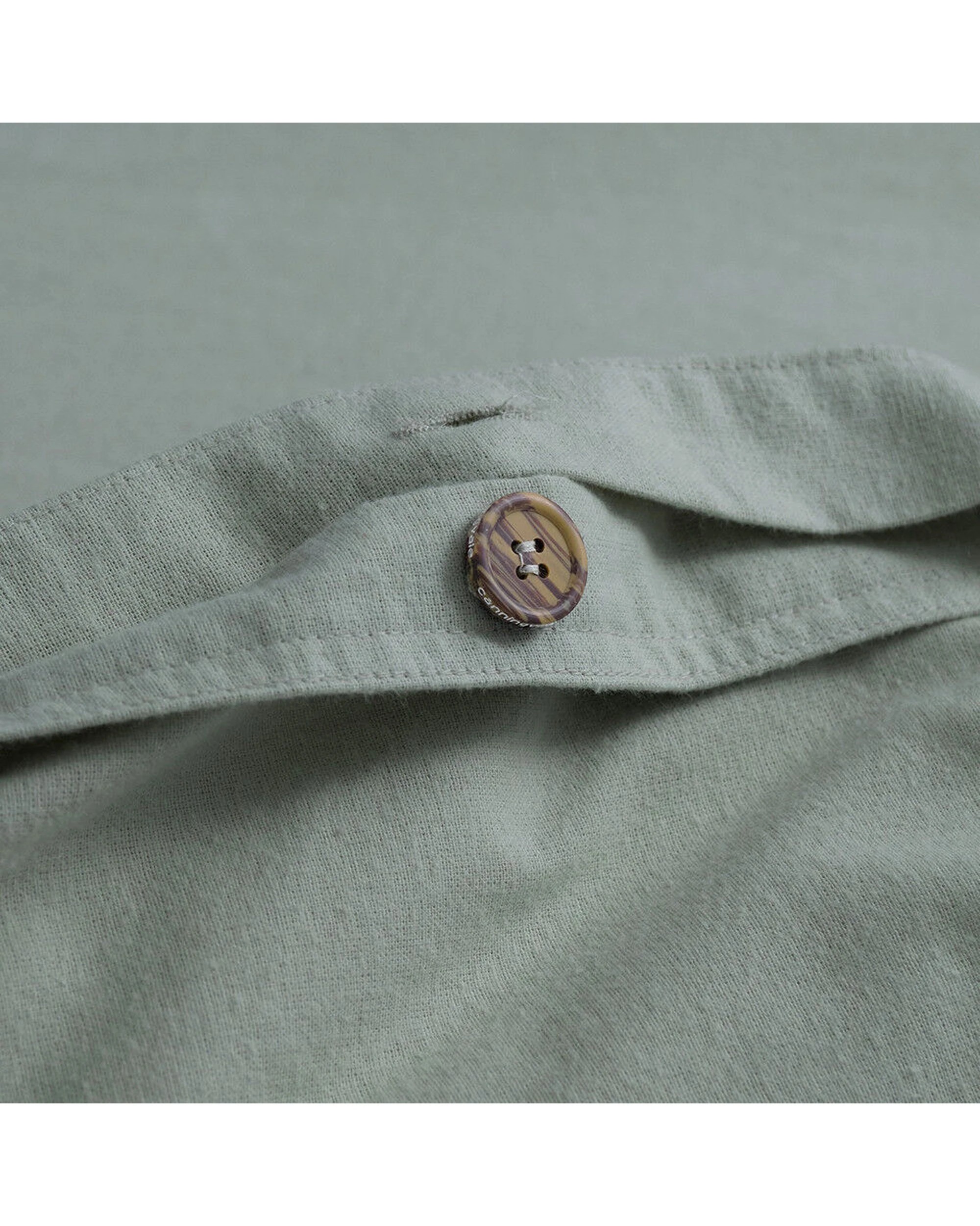 2 Canningvale Cozi Cotton Flannelette Quilt Bed Bedding Cover Set Mineral Single - Green, 2 of 5