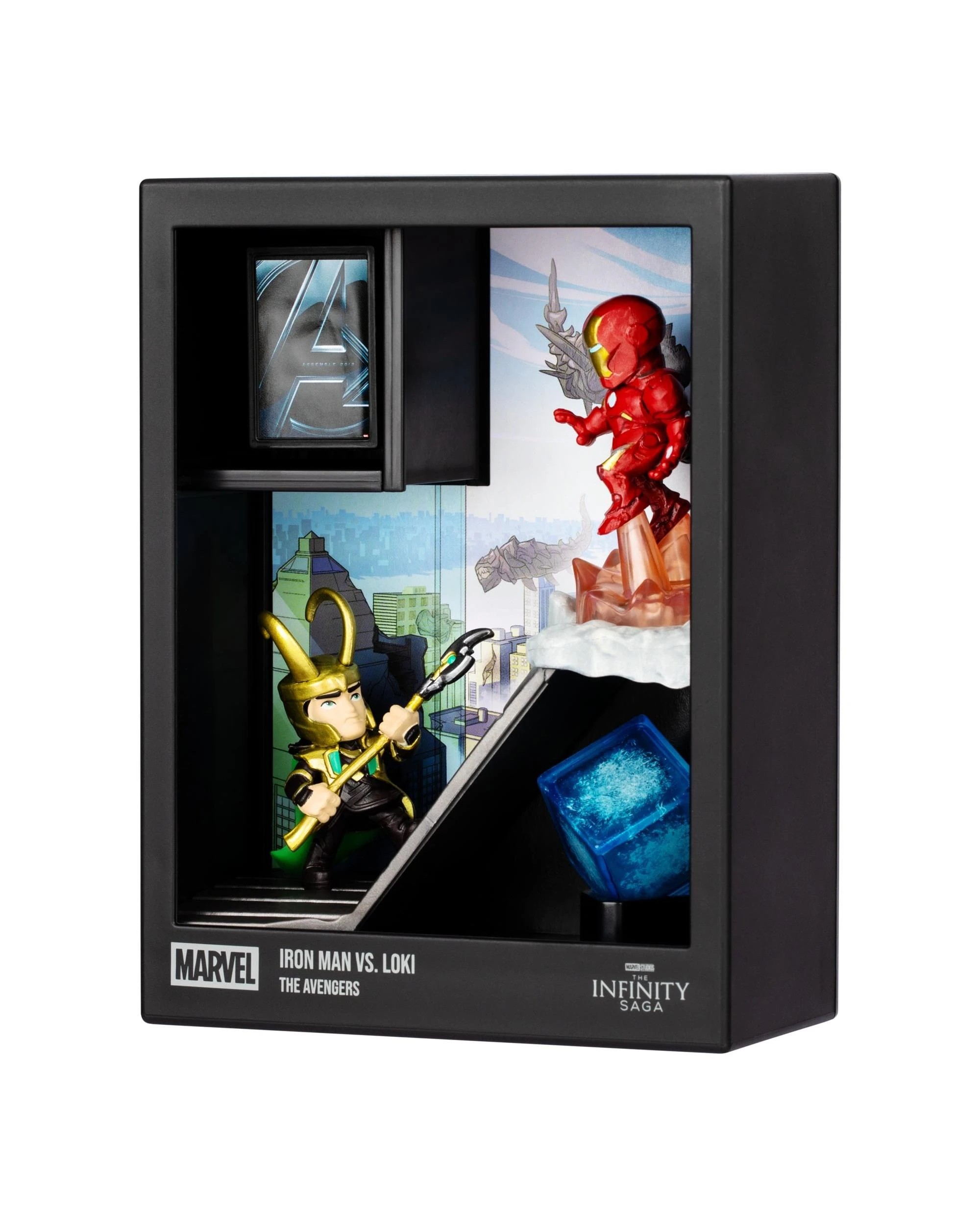 4 Fandrop Marvel MV04 Iron Man vs Loki 2 Figure Diorama, 4 of 7