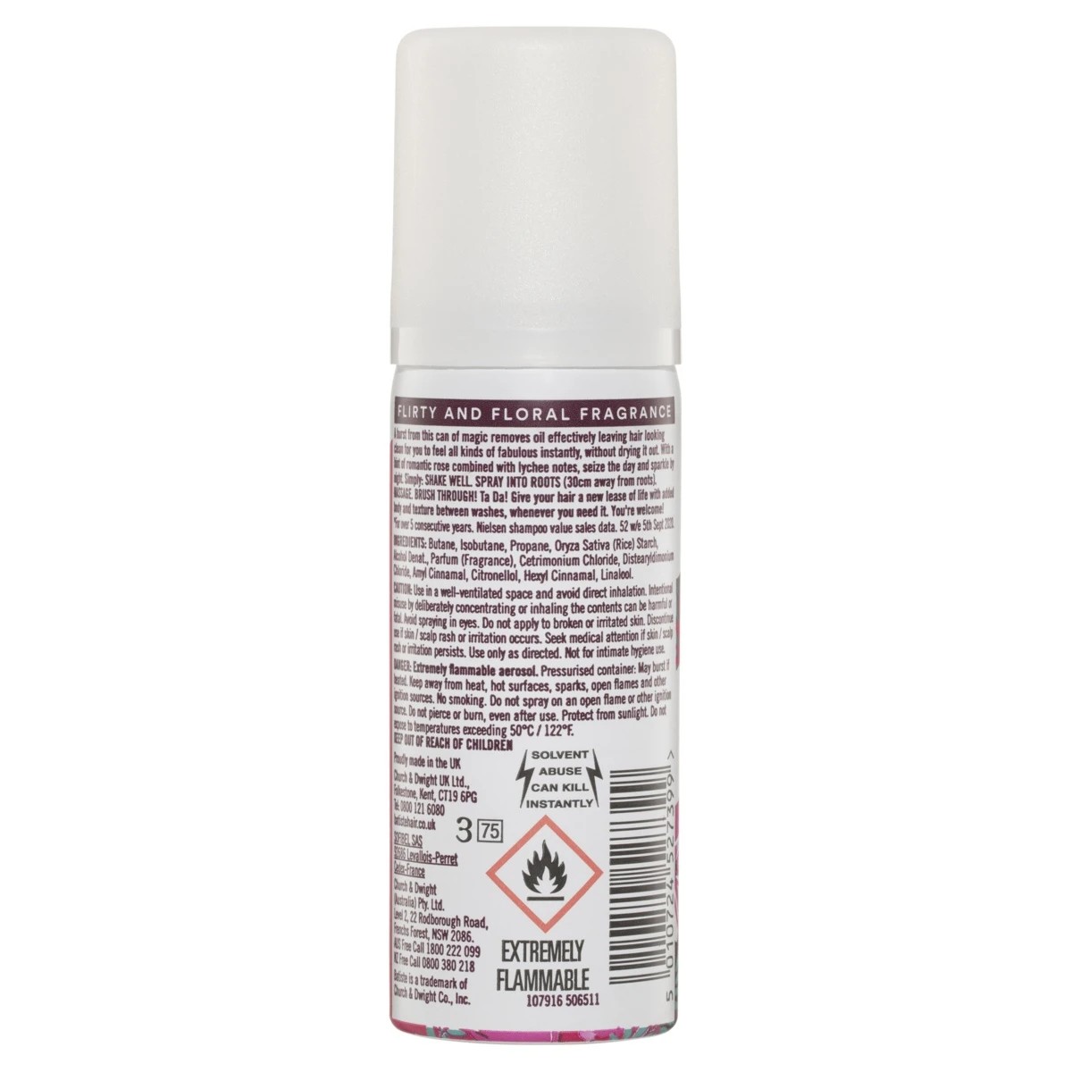 2 Batiste Blush Dry Shampoo 50ml - Flirty Floral, 2 of 6