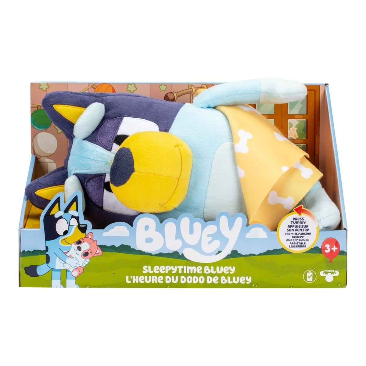1 Bluey S11 Sound Effects Plush Sleepytime Bluey Toy, 1 of 8