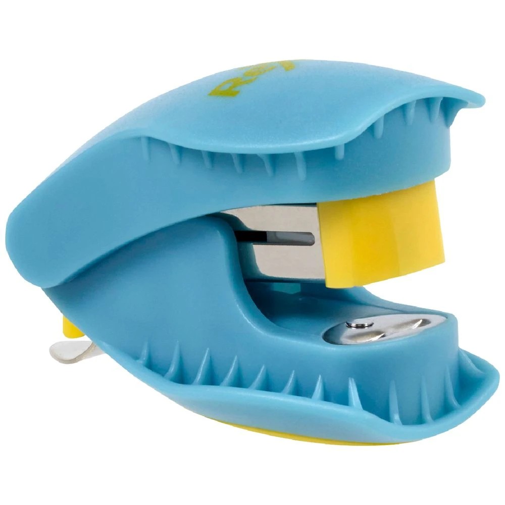 1 Rexel Beasti Mini Stapler Blue and Yellow, 1 of 2