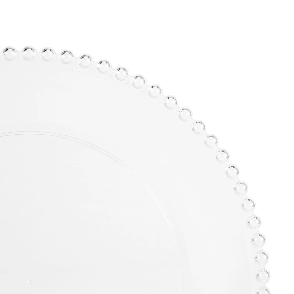 2 Reusable Beaded Trim Round Serving Platter, 2 of 4