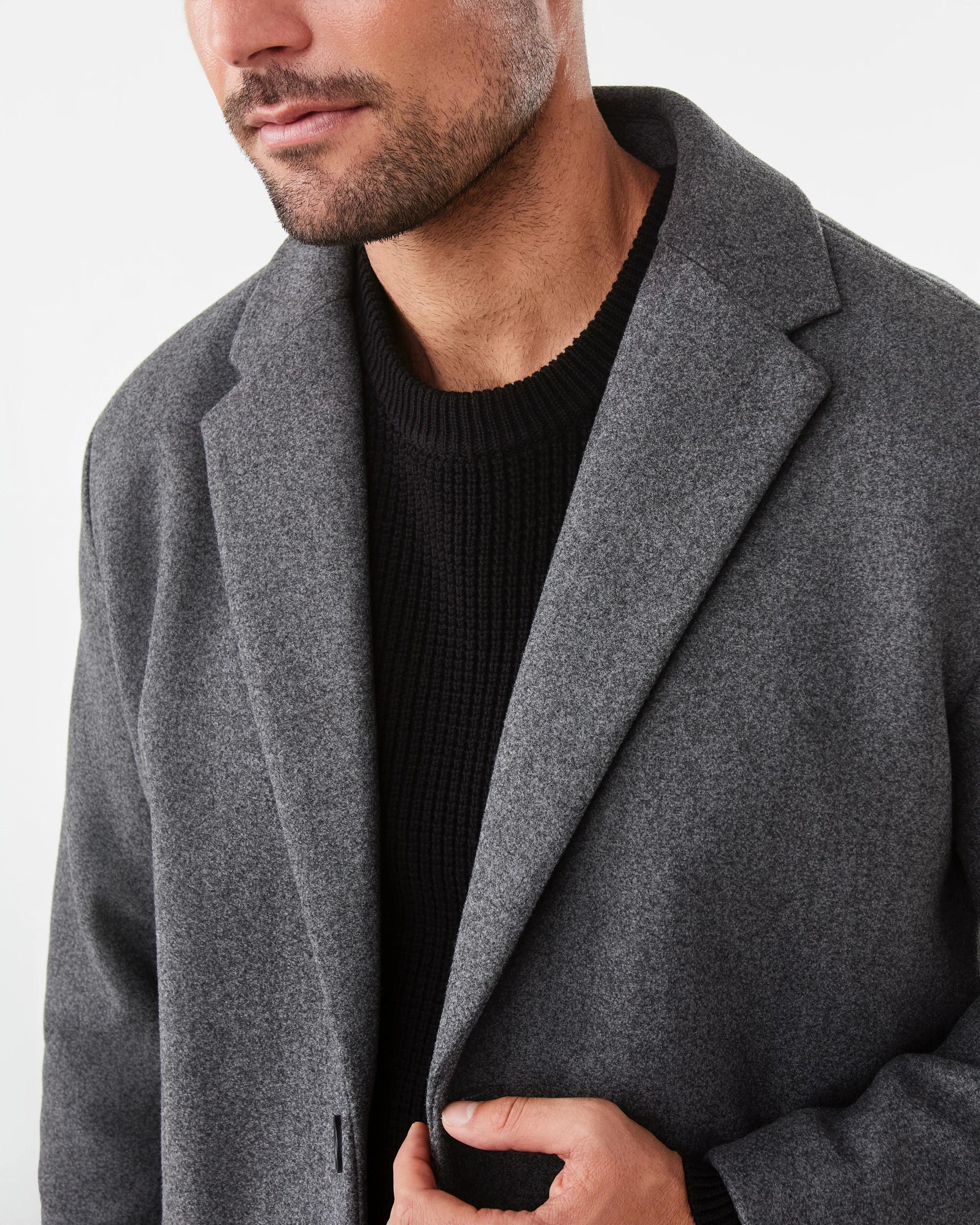 6 Smart Casual Coat Gry Chmrle, 6 of 6