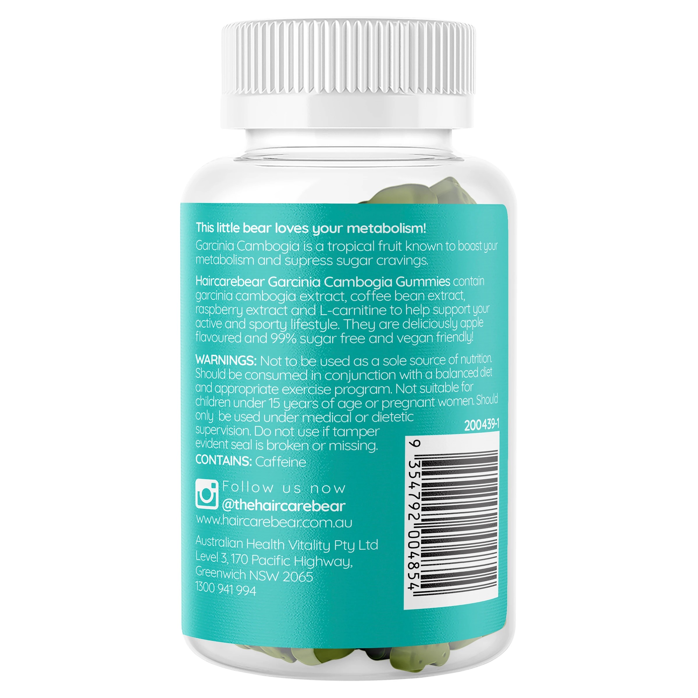 2 60 Pack Haircarebear Garcinia Cambogia Gummies 150g, 2 of 3