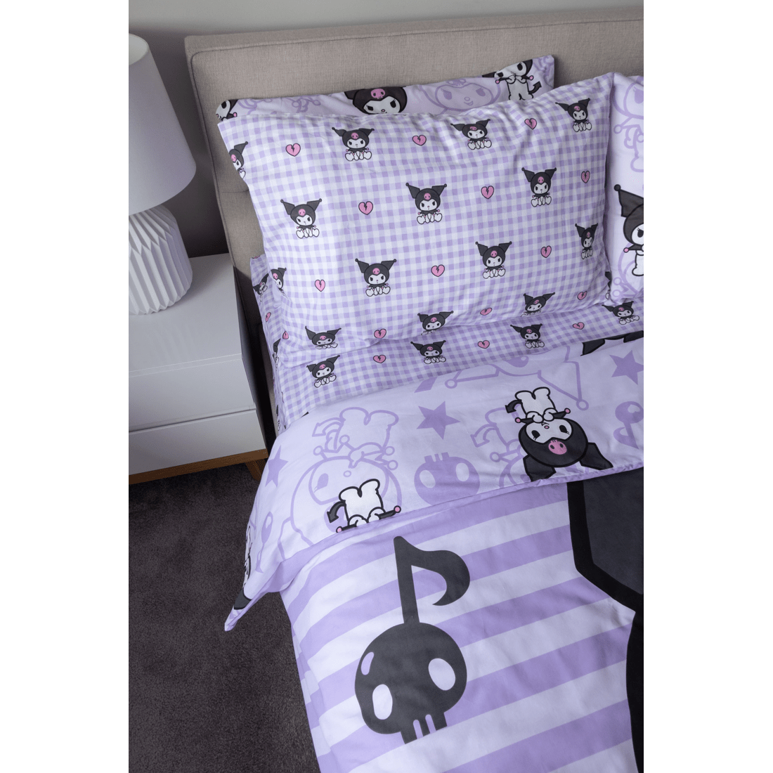 3 Hello Kitty Kuromi Kids Fitted Sheet Set
 - Double Bed
 - Purple, 3 of 7