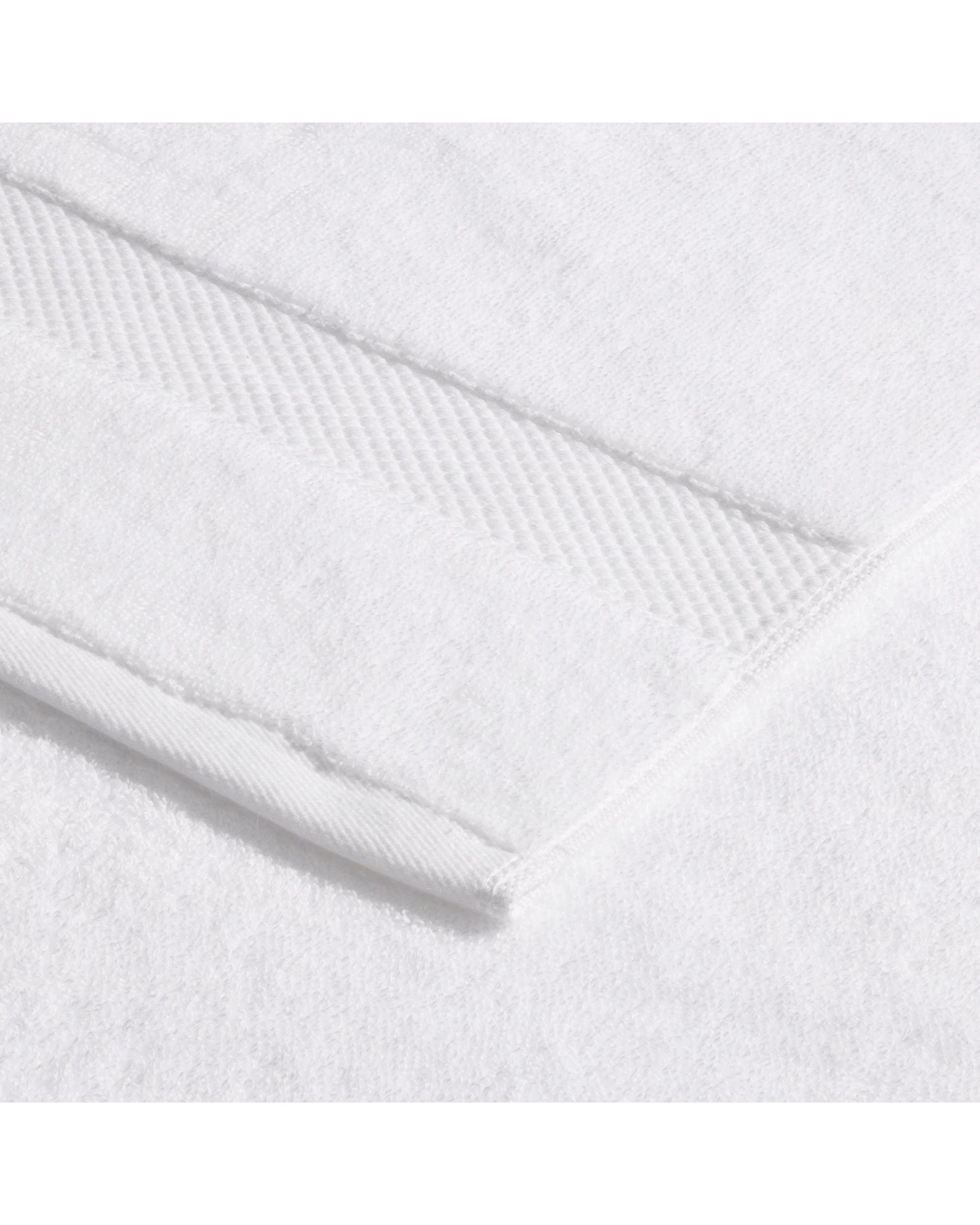2 Bedding co 4pc Egyptian Cotton Luxury Bath Towel Set Ultra Soft - White, 2 of 4