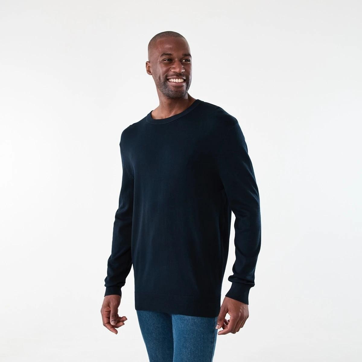 2 Core Crew Neck Knit Jumper Sky Cptn, 2 of 5
