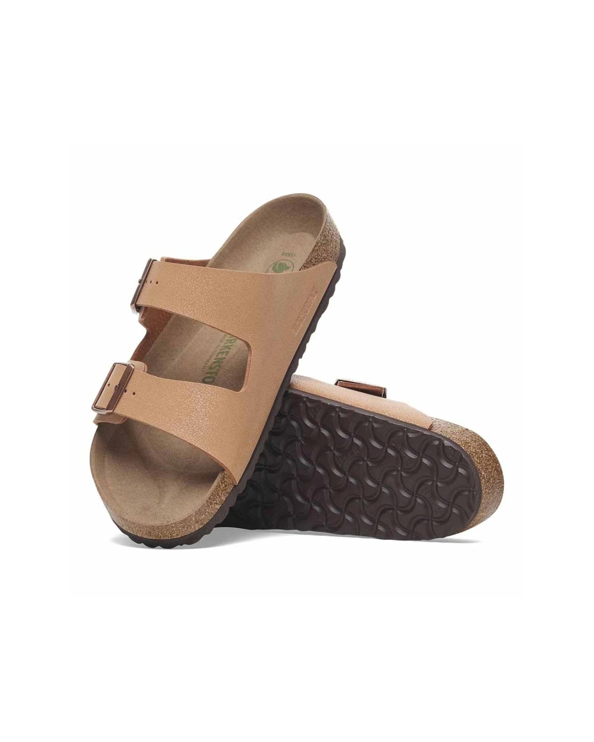 4 Birkenstock Arizona BirkiBuc Vegan Sandals Regular Width PECAN, 4 of 6