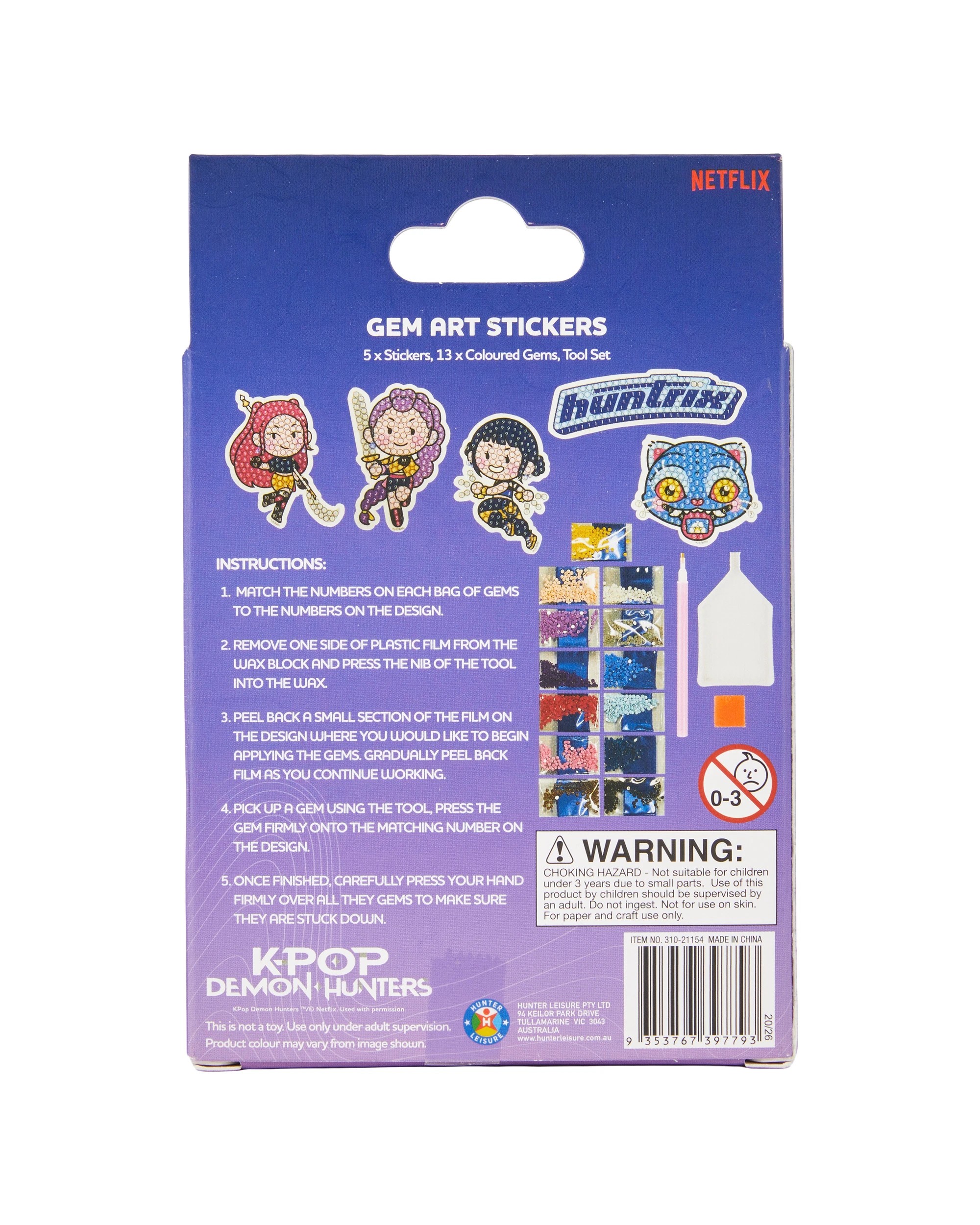 3 5 Pack KPop Demon Hunters Stickers Kit, 3 of 3