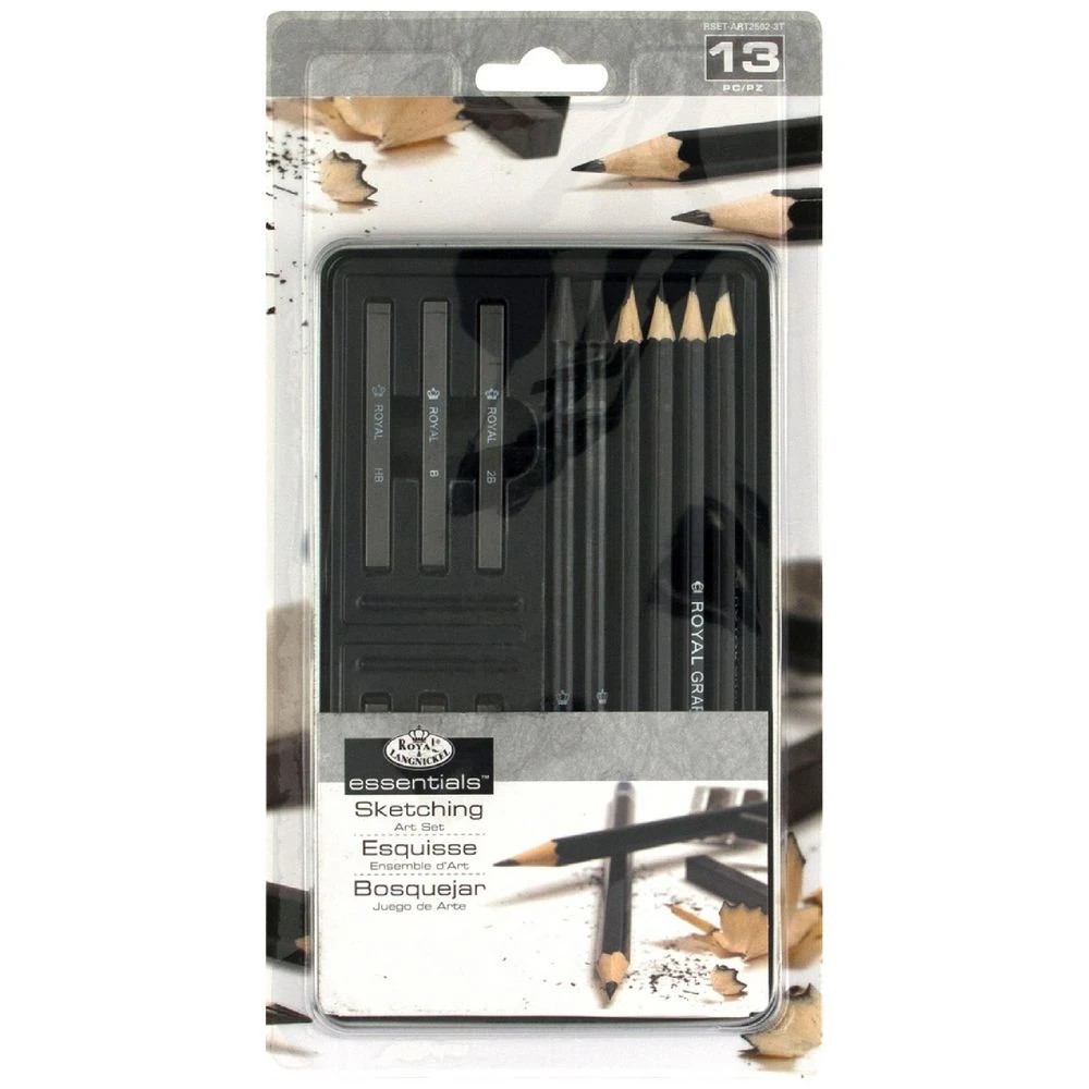 1 Royal & Langnickel Artist Tin Small Sketching Set 13 Pieces, 1 of 1