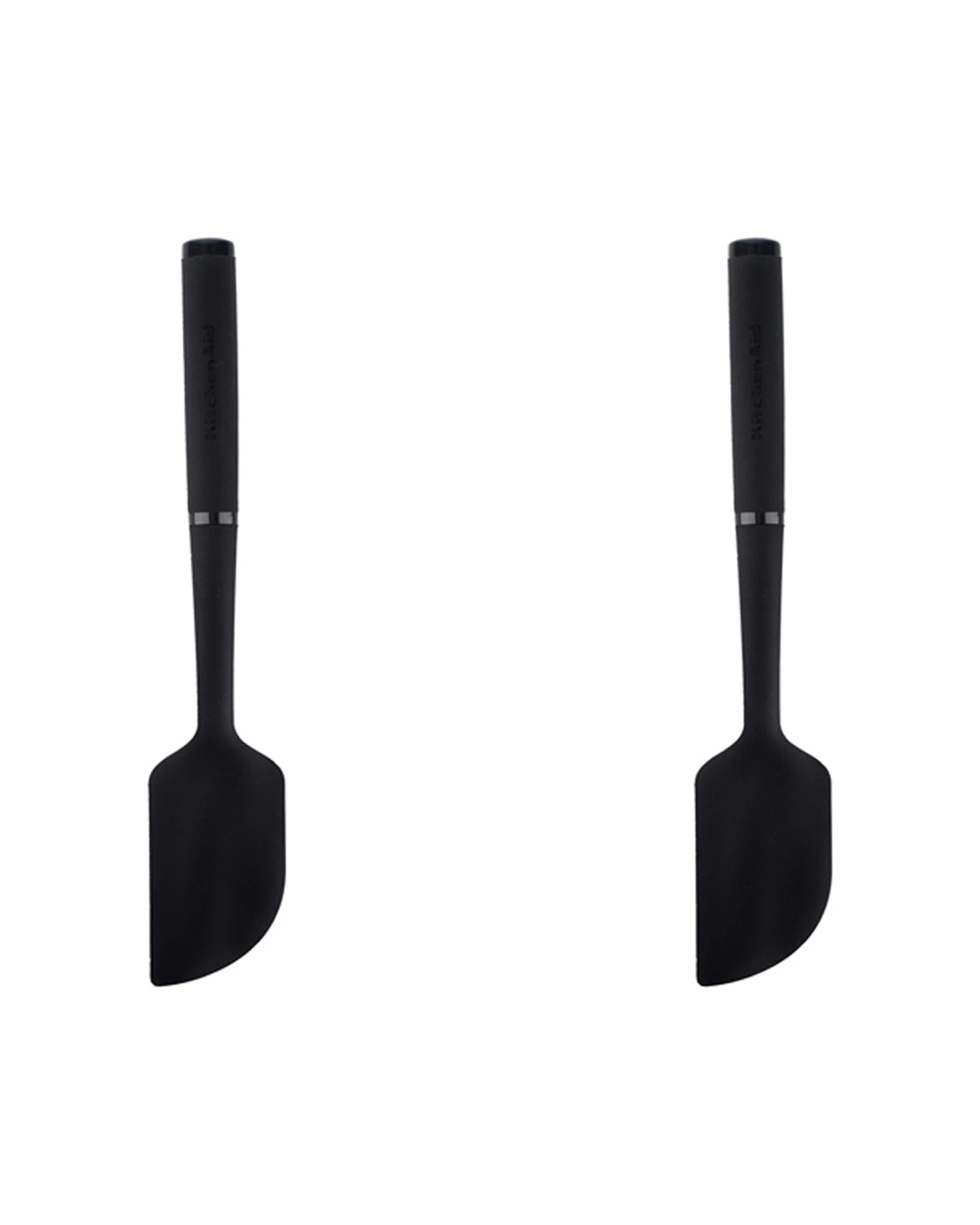 1 KitchenAid 2PK Soft Touch Scraper Spatula Silicone 30cm - Black, 1 of 3