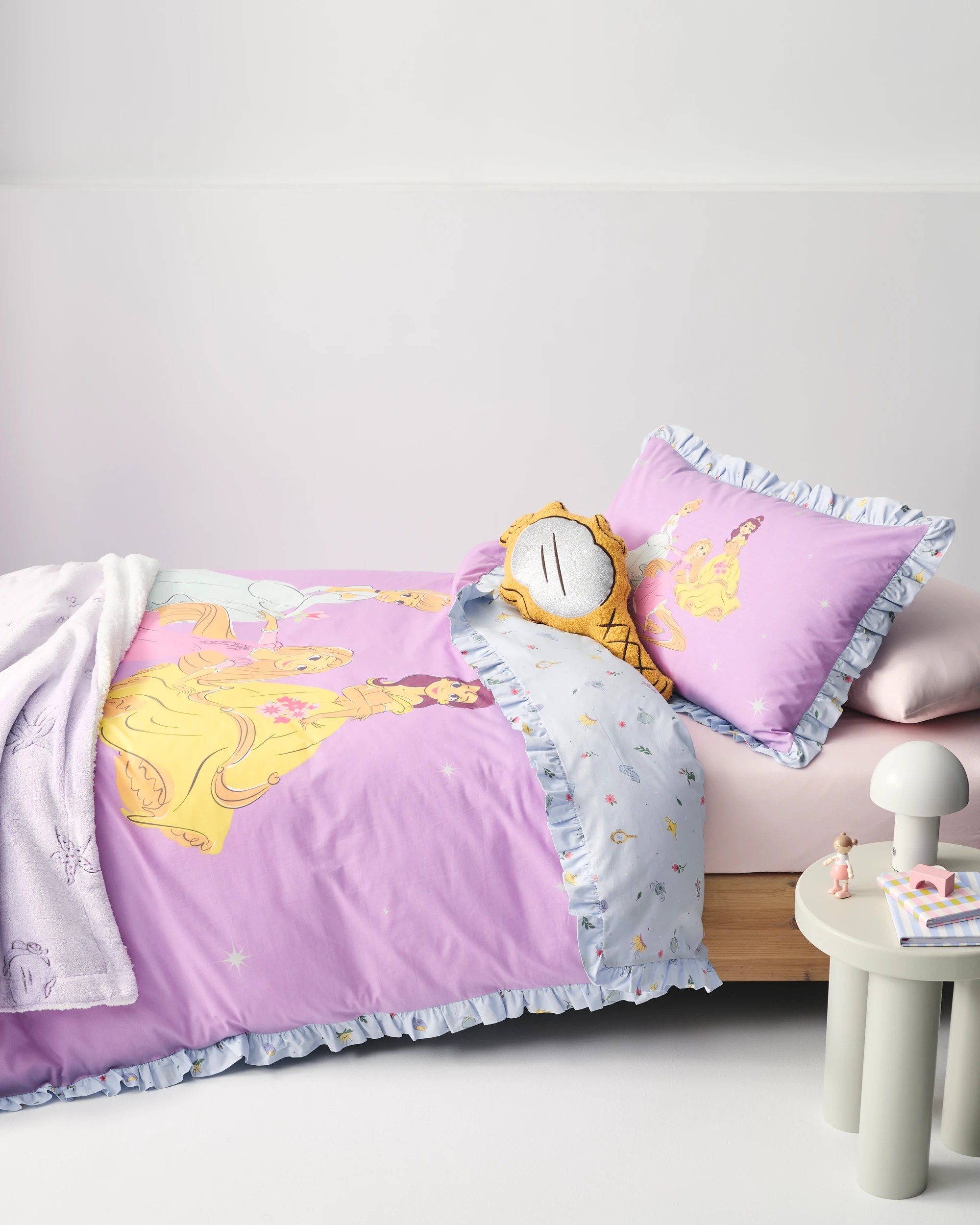 2 Target Disney Princesses Reversible Cotton Quilt Cover Set - Queen Bed - Purple, 2 of 9