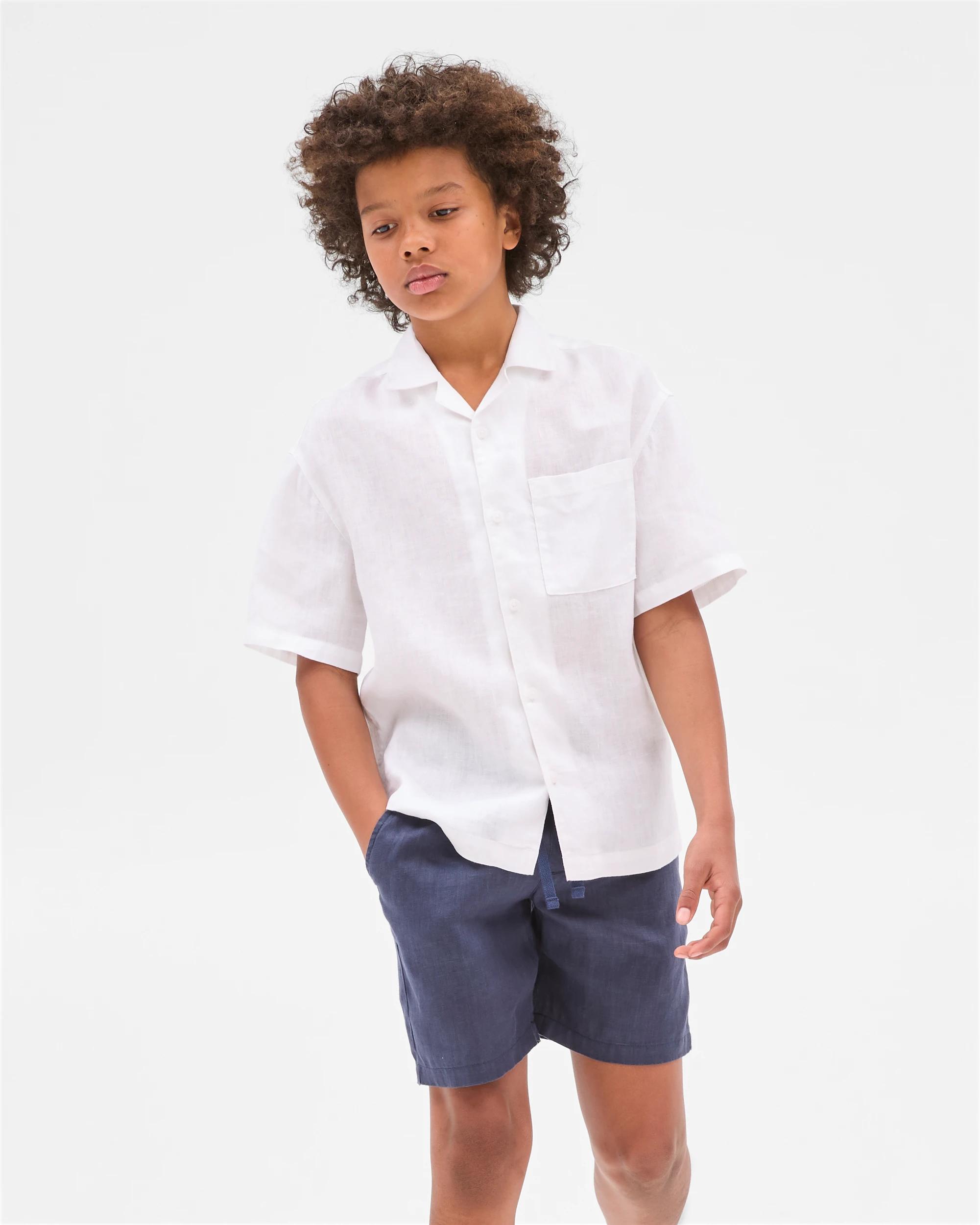 3 Target European Linen Shorts NAVY, 3 of 6