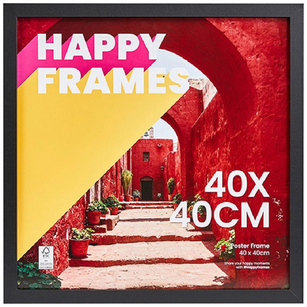 1 Happy Frames 40 x 40CM Poster Frame Black, 1 of 4